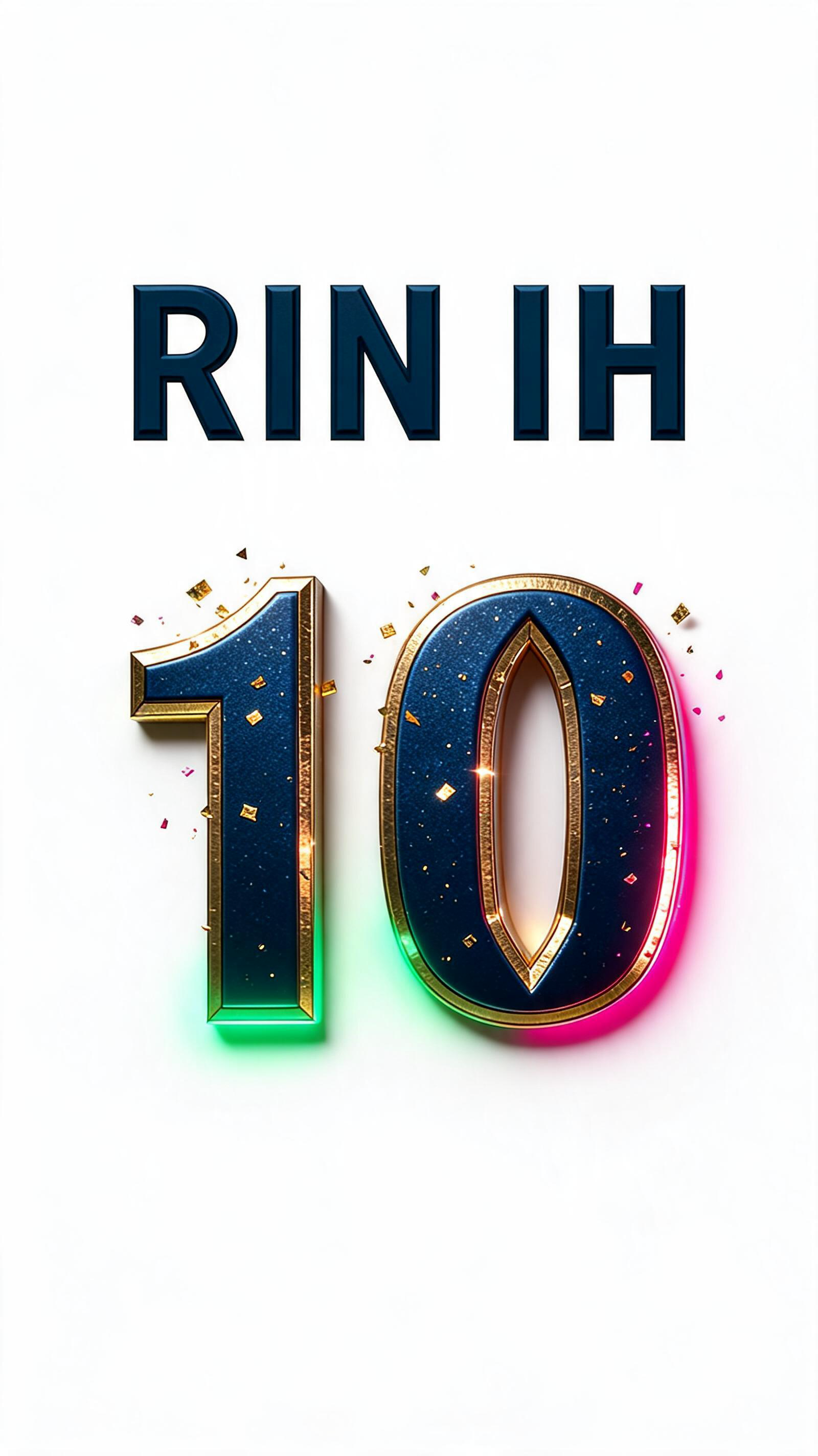 "RIN IH 
10" — Sports Football | AI Text Effect Generator