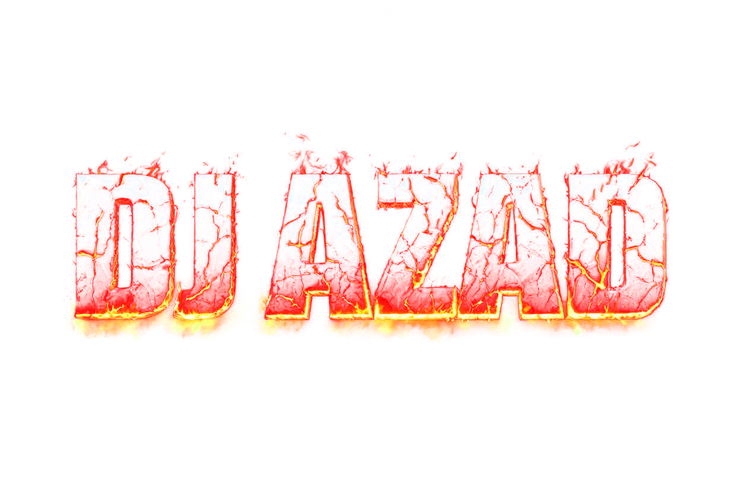"DJ AZAD" — Horror | AI Text Effect Generator