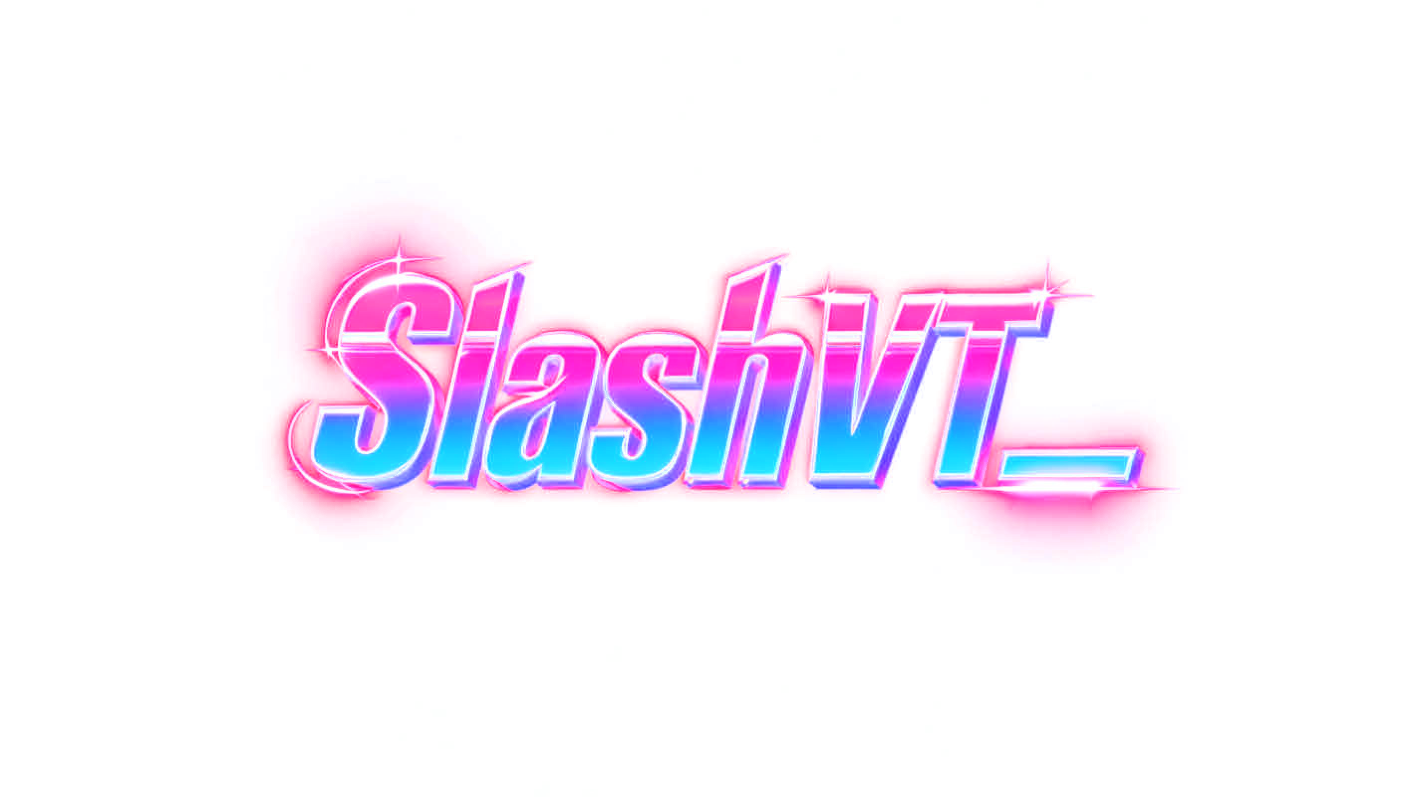 "SlashVT_" — Cyberpunk Synthwave text effect