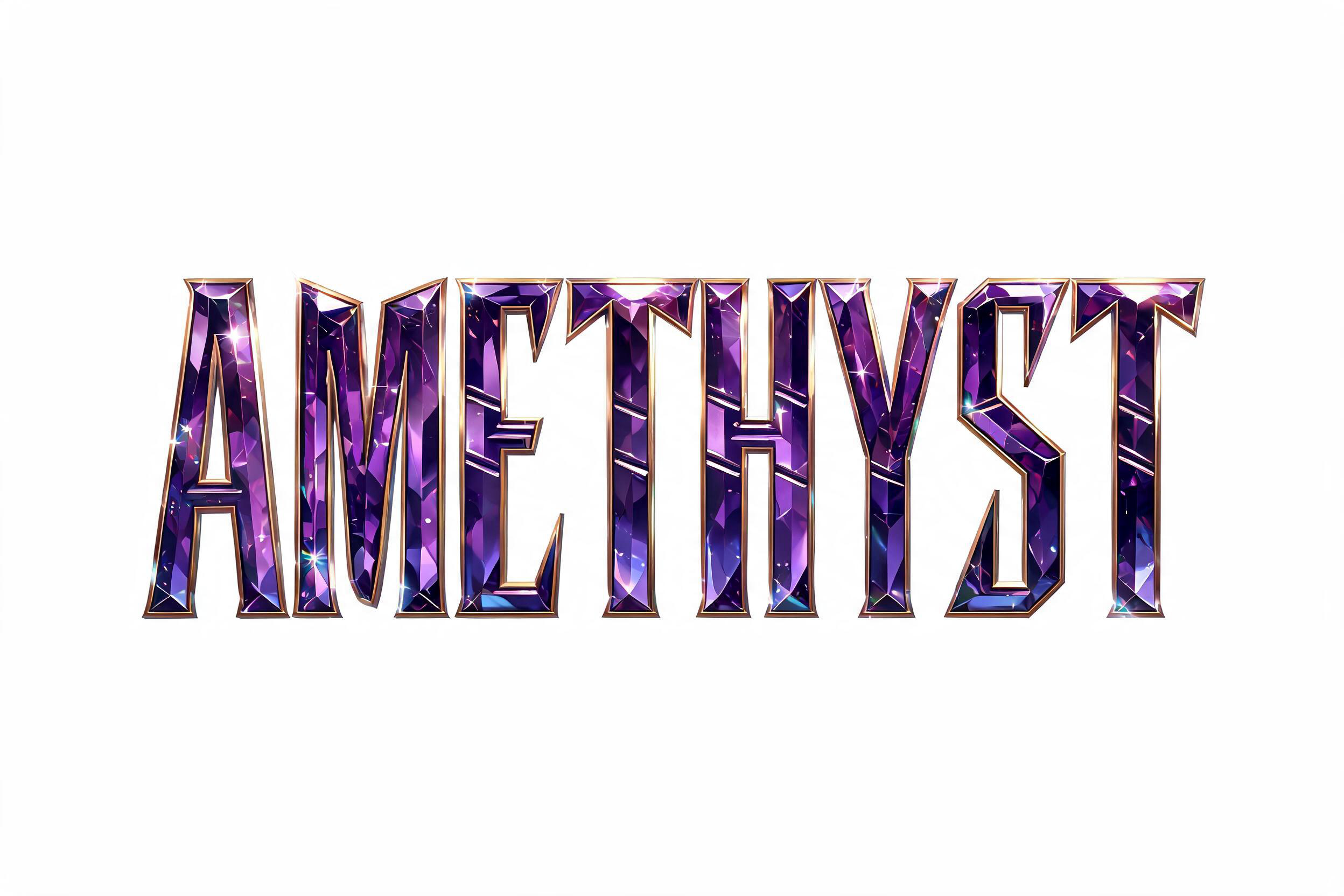 "Amethyst" — Steampunk text effect
