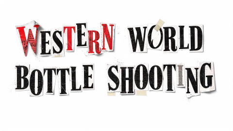 "WESTERN WORLD BOTTLE SHOOTING" — Grunge text effect