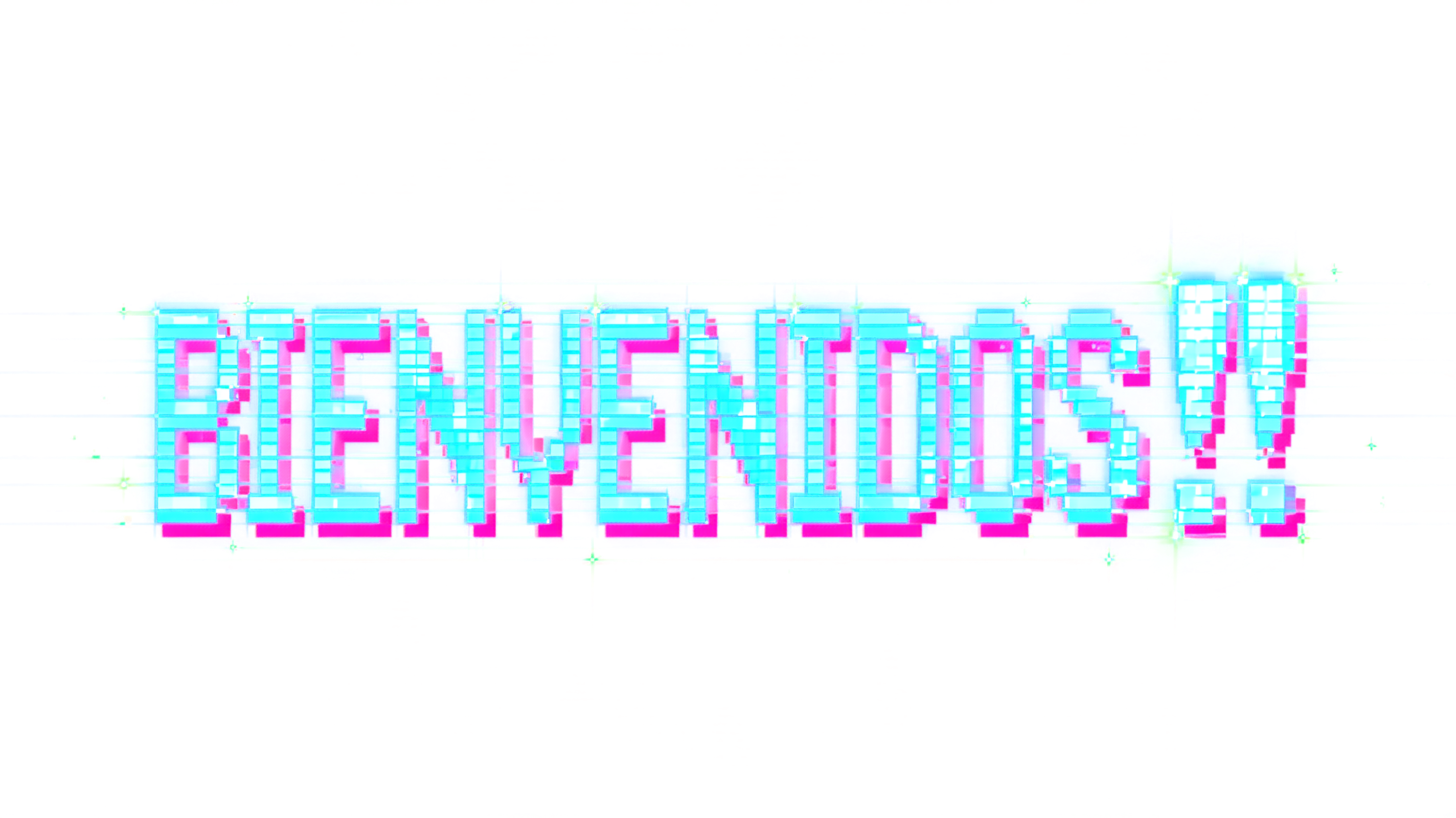 "BIENVENIDOS!!" — Pixel Art | AI Text Effect Generator