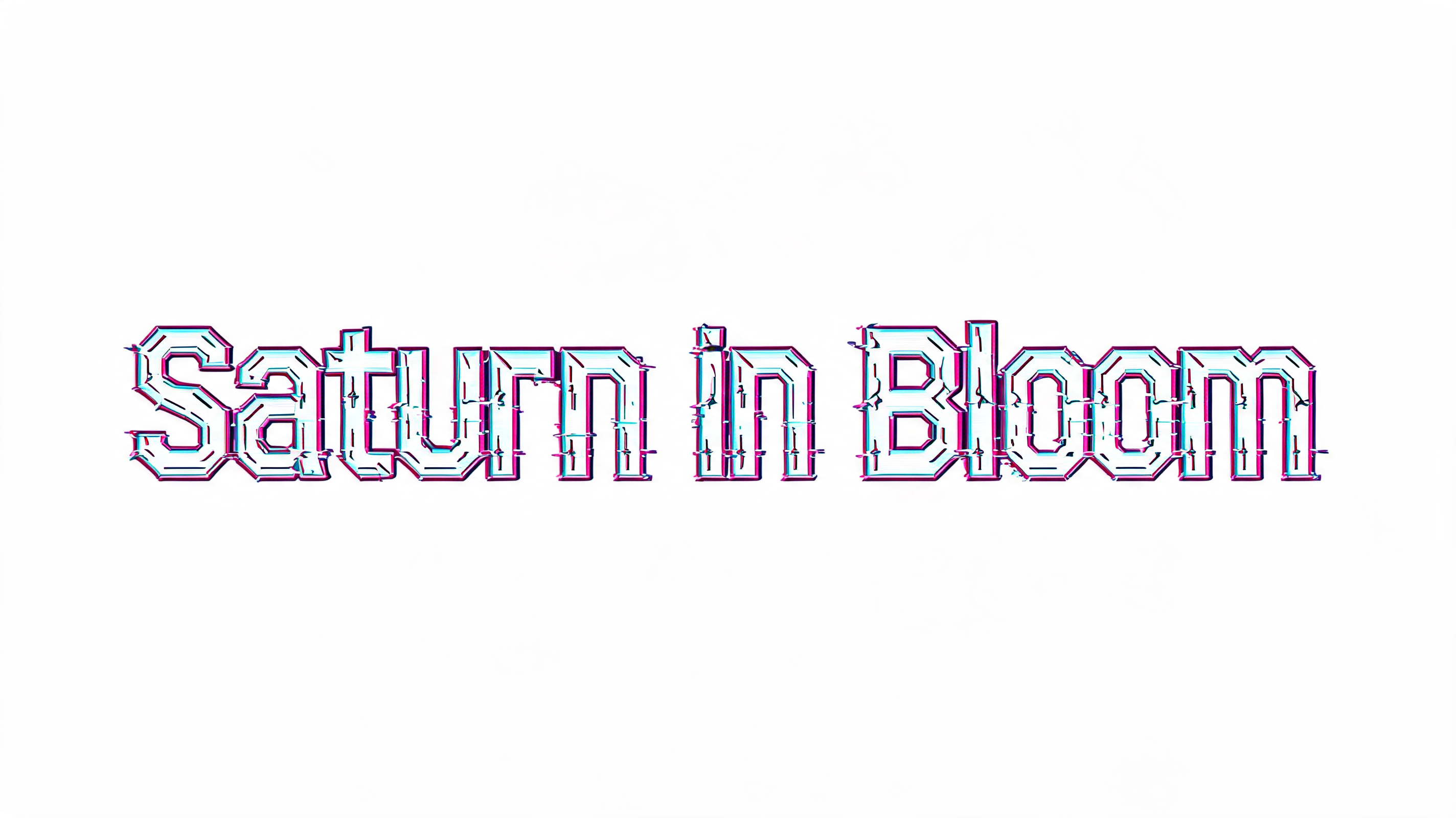 "Saturn in Bloom" — Cyberpunk | AI Text Effect Generator