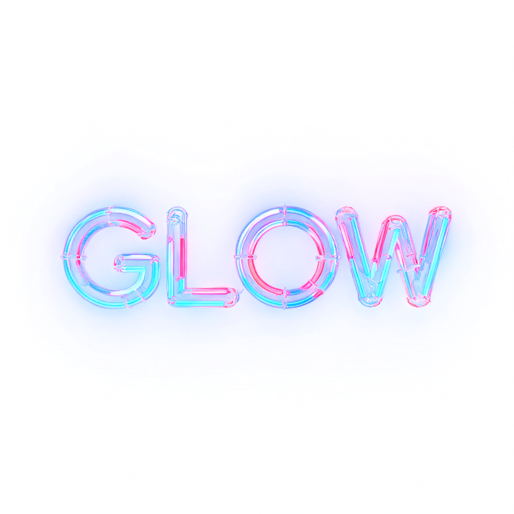 "GLOW
" — Neon Glow | AI Text Effect Generator