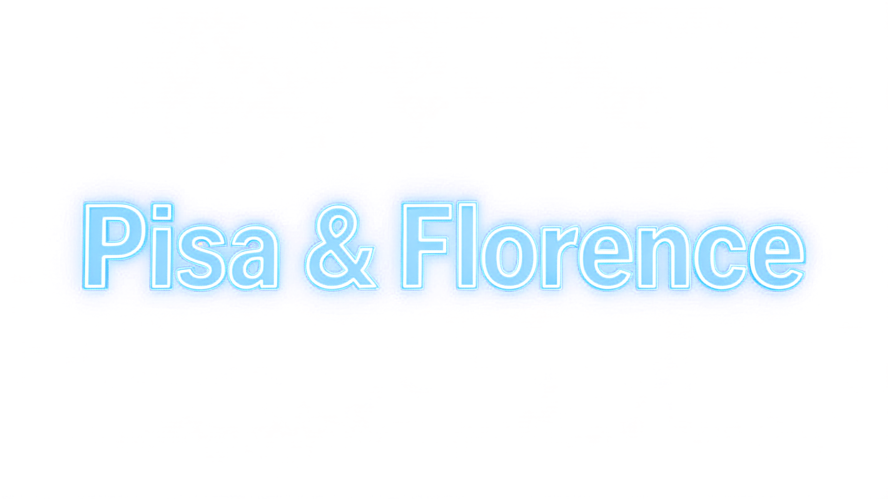 "Pisa & Florence" — Laser Cut | AI Text Effect Generator