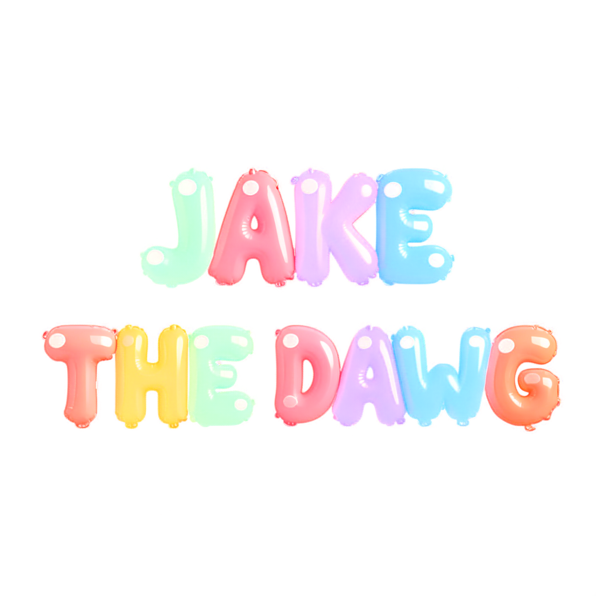 "JAKE THE DAWG" — 3d Bold Inflated | AI Text Effect Generator