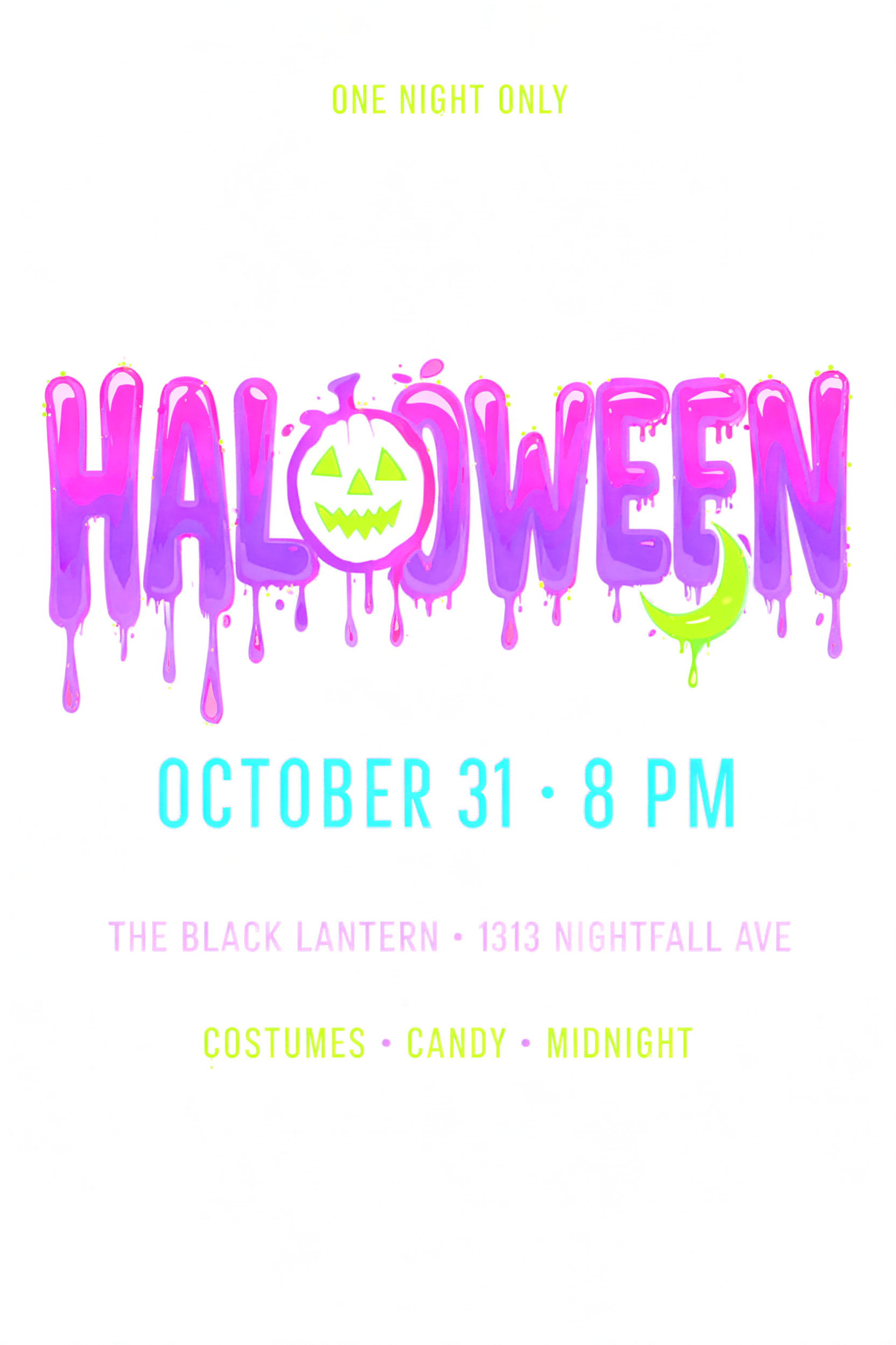 "Halloween" — Drip Font text effect