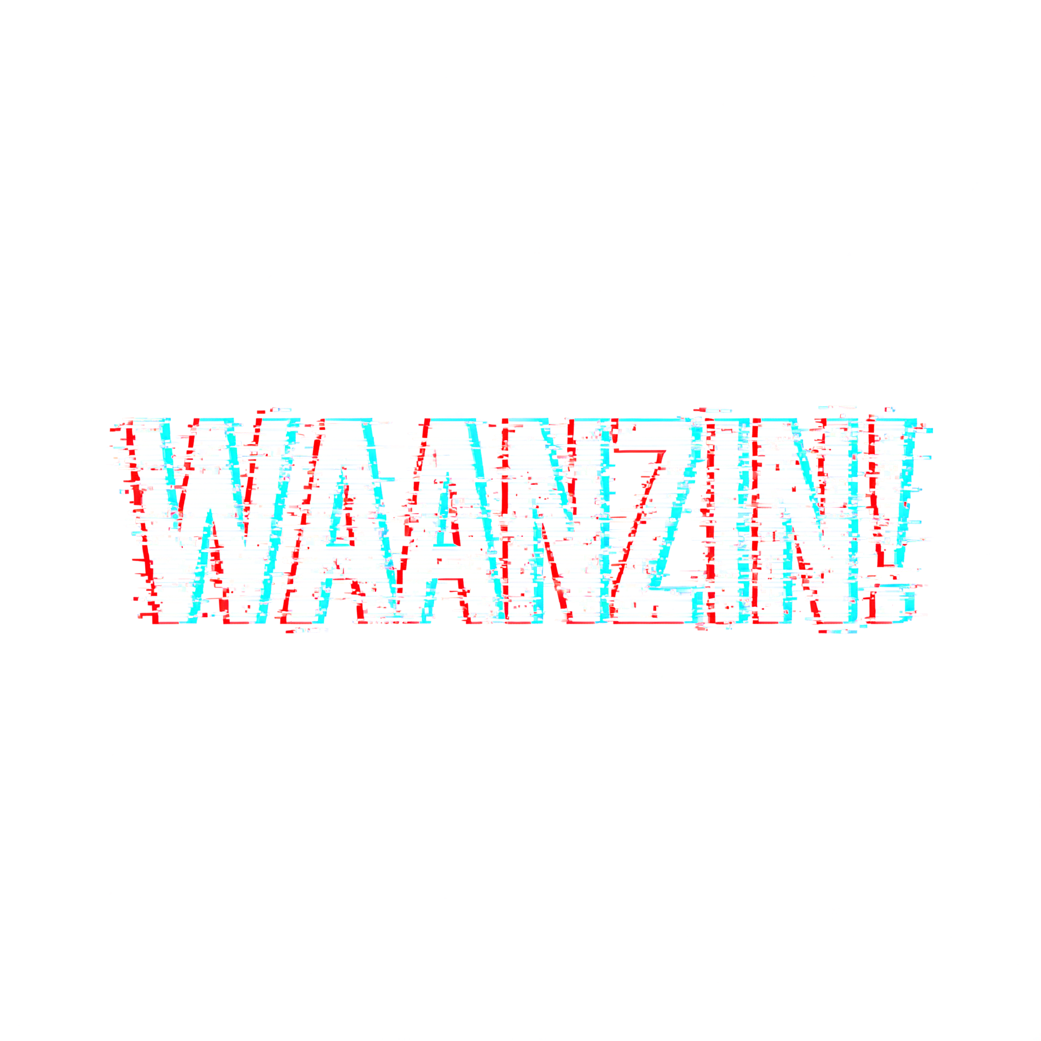 "WAANZIN!" — Glitch | AI Text Effect Generator