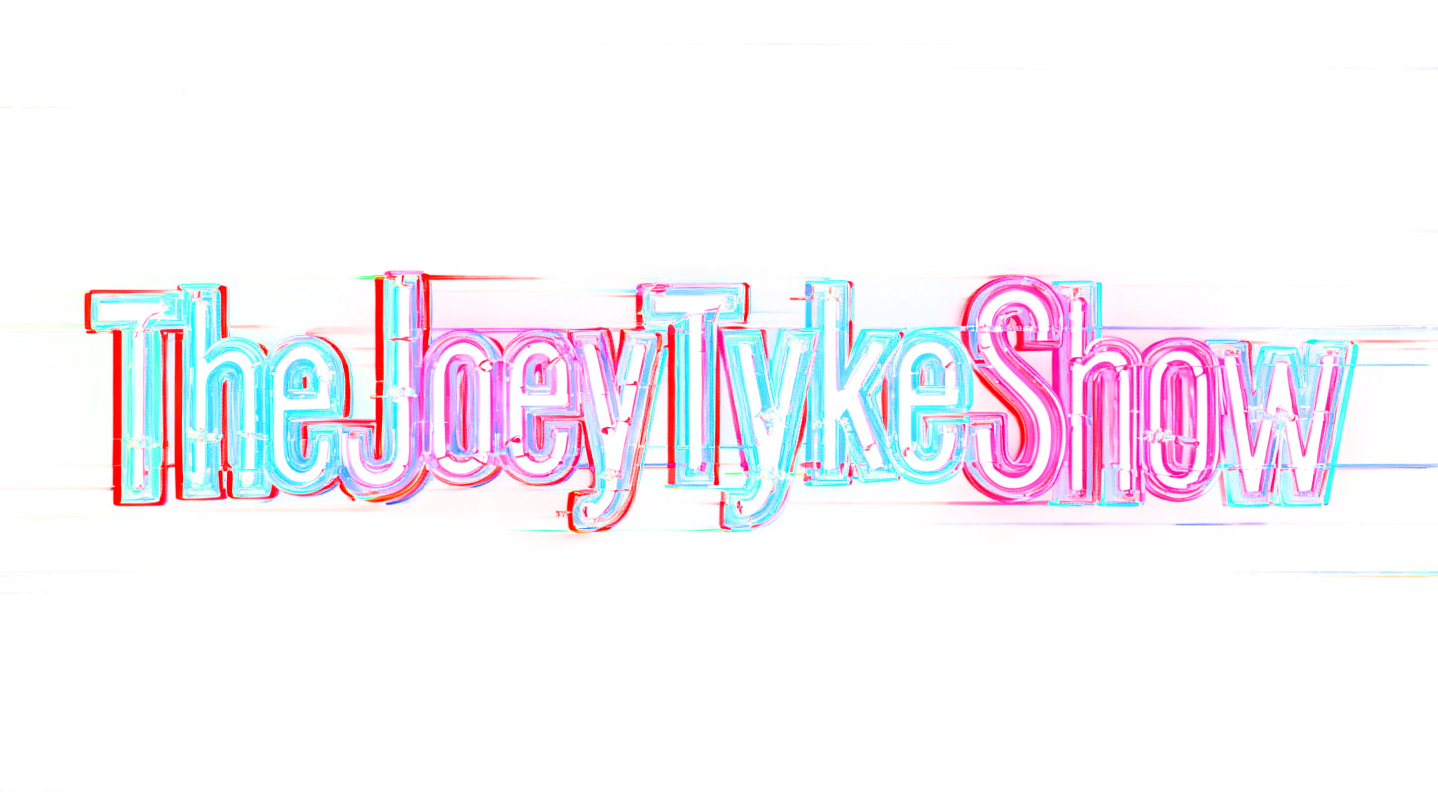 "TheJoeyTykeShow" — Neon Glow | AI Text Effect Generator