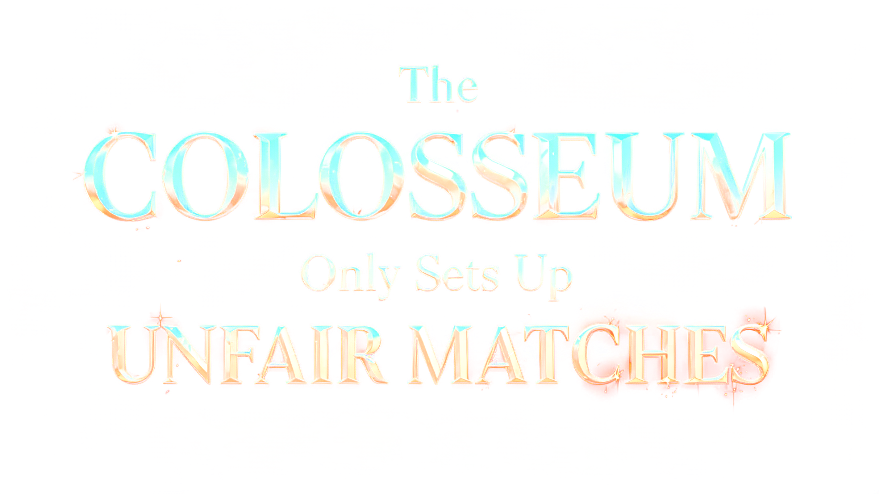 "The COLOSSEUM Only Sets Up UNFAIR MATCHES" — Cinematic | AI Text Effect Generator