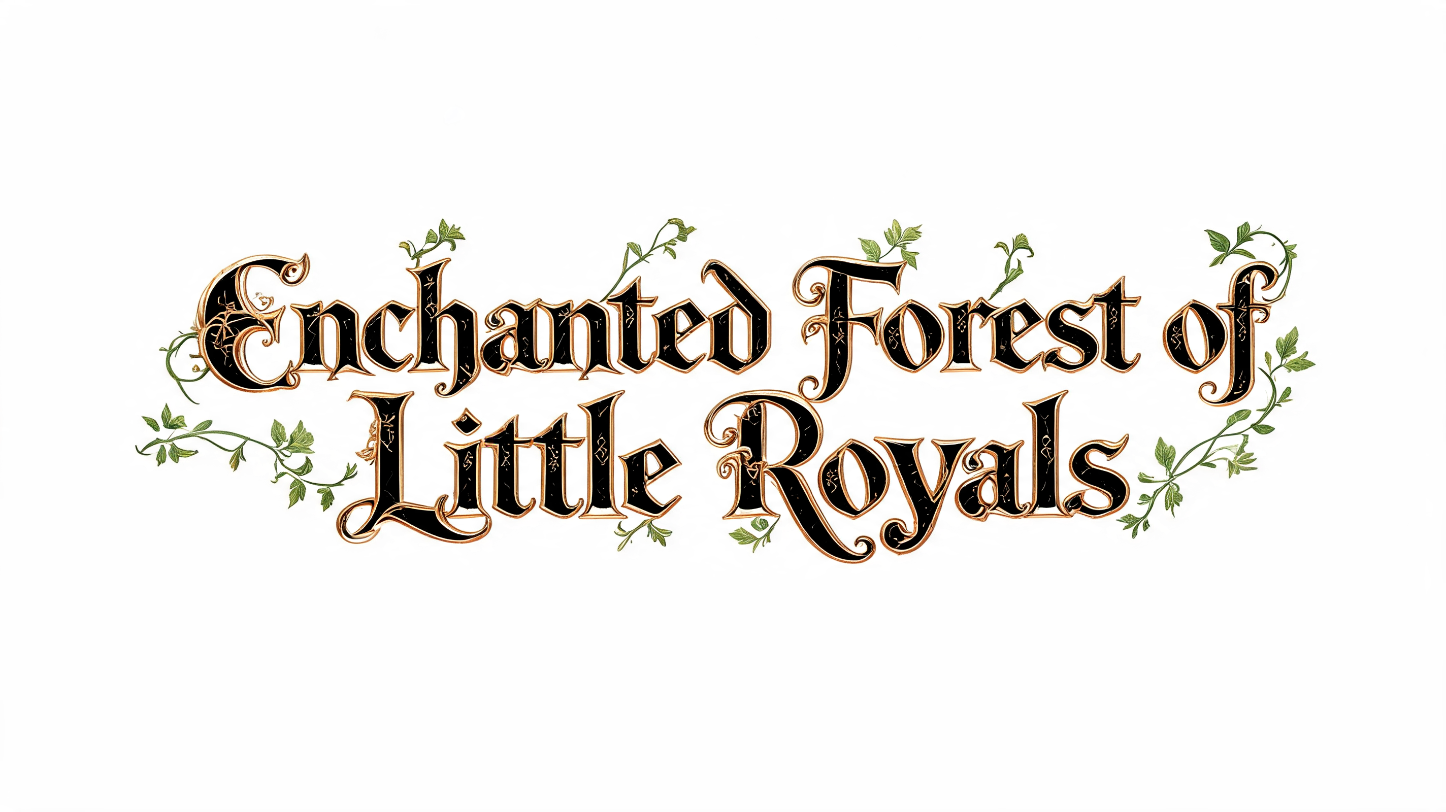 "Enchanted Forest of Little Royals" — Fairy Tale text effect