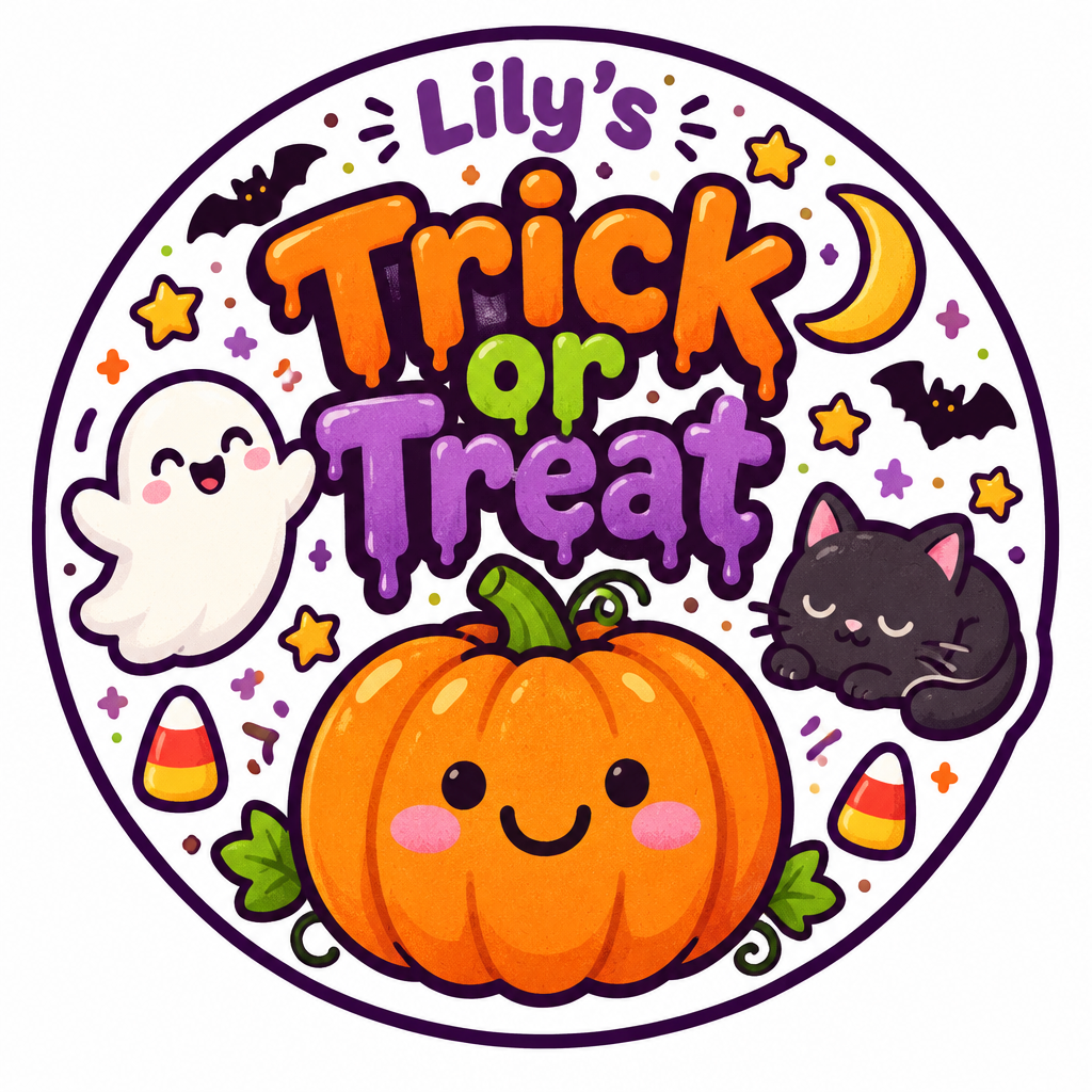 "Lily's
Trick or Treat" — Cute Halloween | AI Text Effect Generator