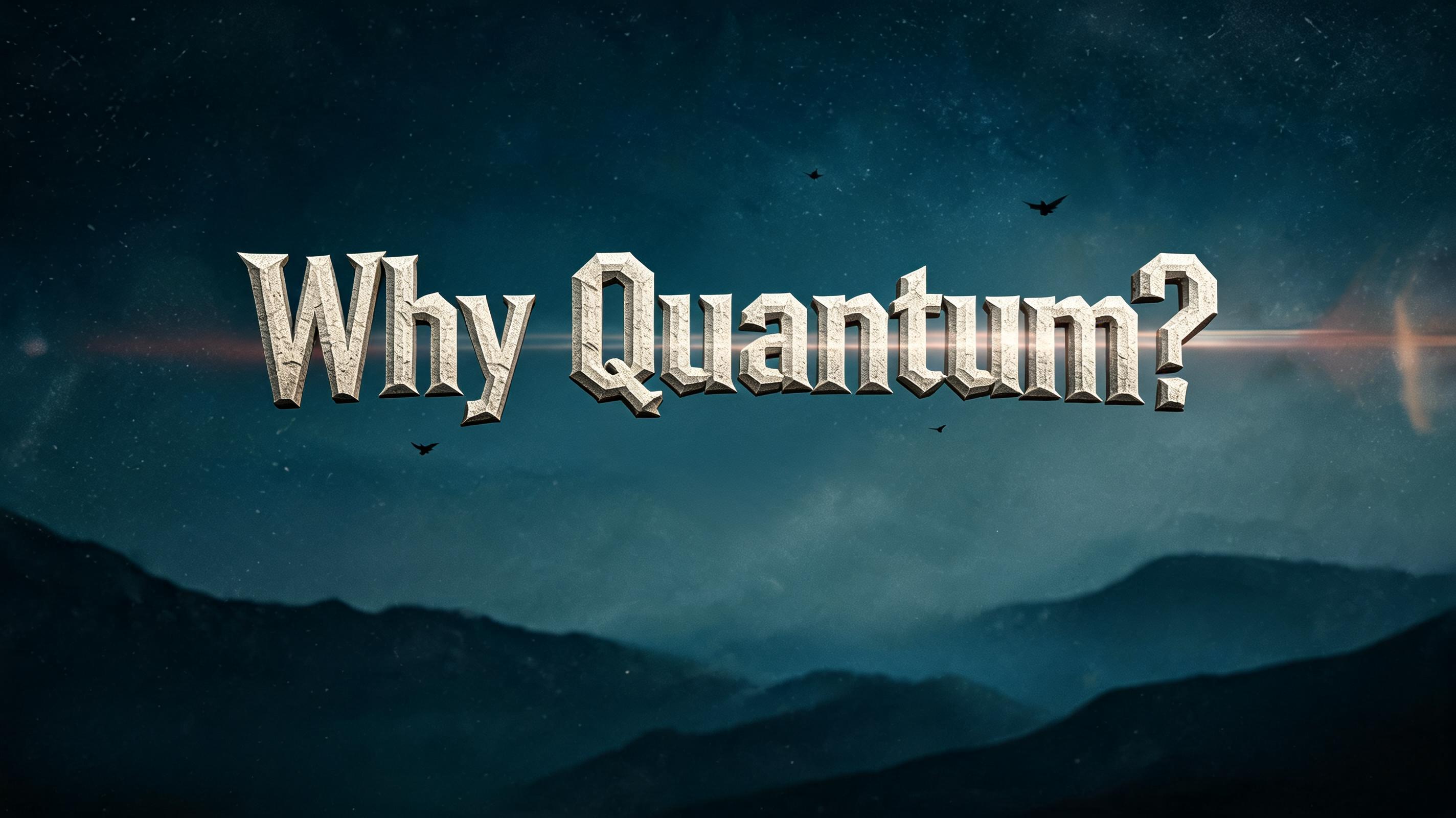 "Why Quantum?" — Cinematic Netflix | AI Text Effect Generator