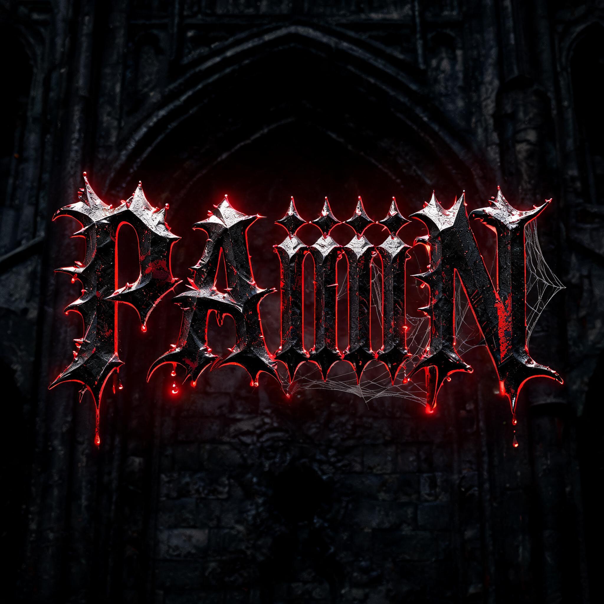 "PAiiiiiN" — Gothic Font | AI Text Effect Generator