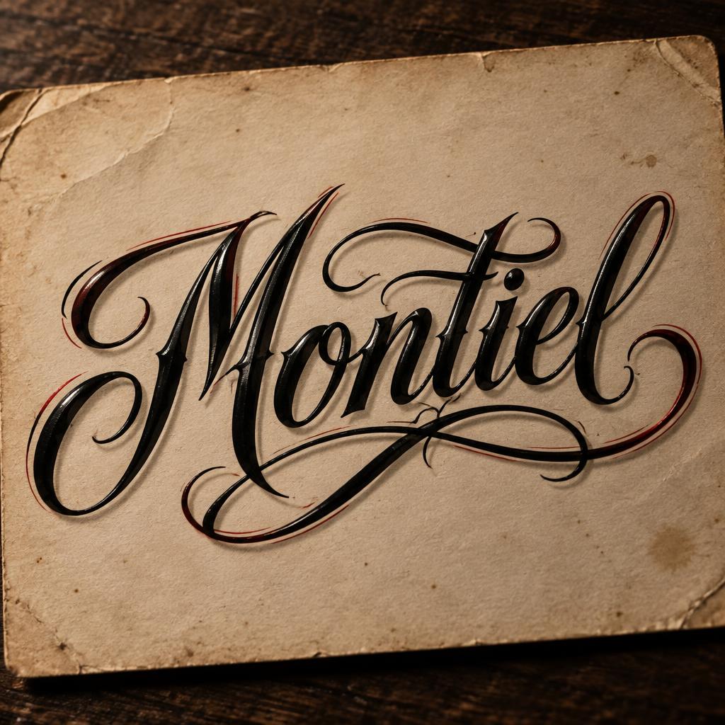 "Montiel" — Chicano | AI Text Effect Generator