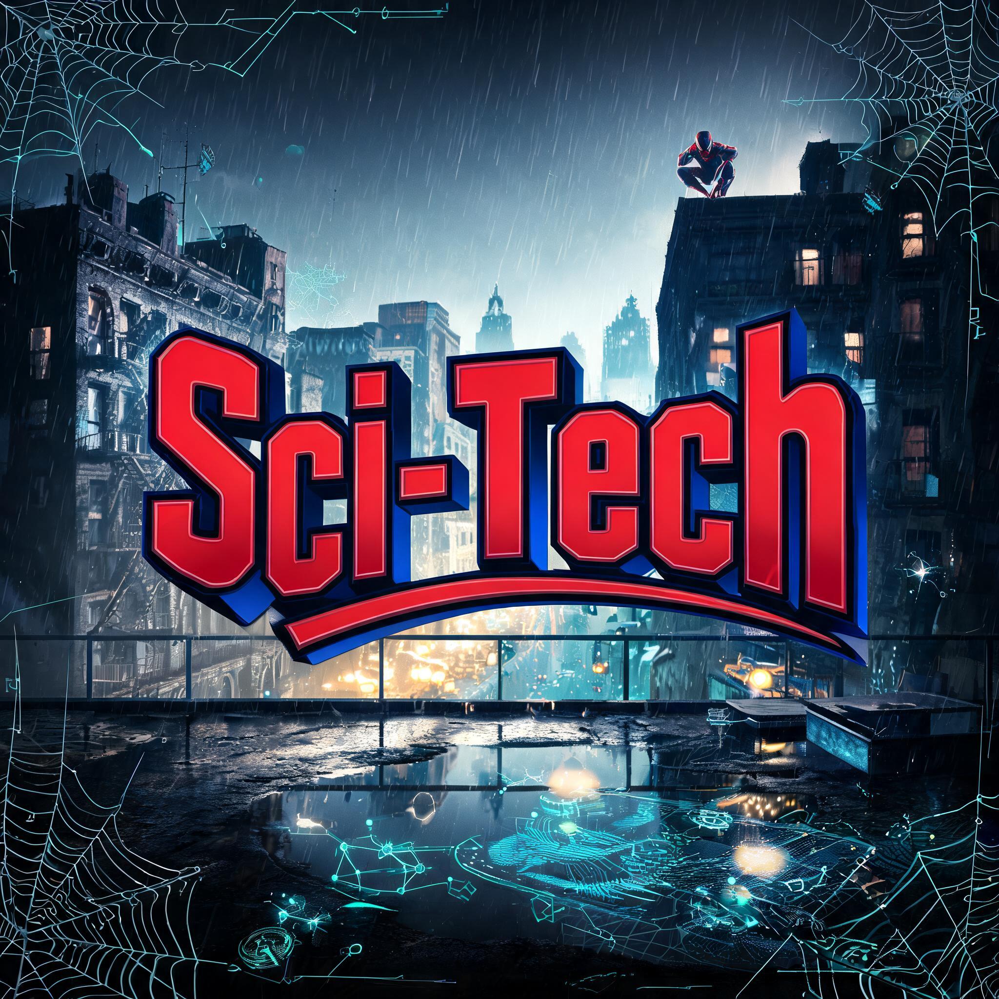 "Sci - Tech" — Spider Hero | AI Text Effect Generator