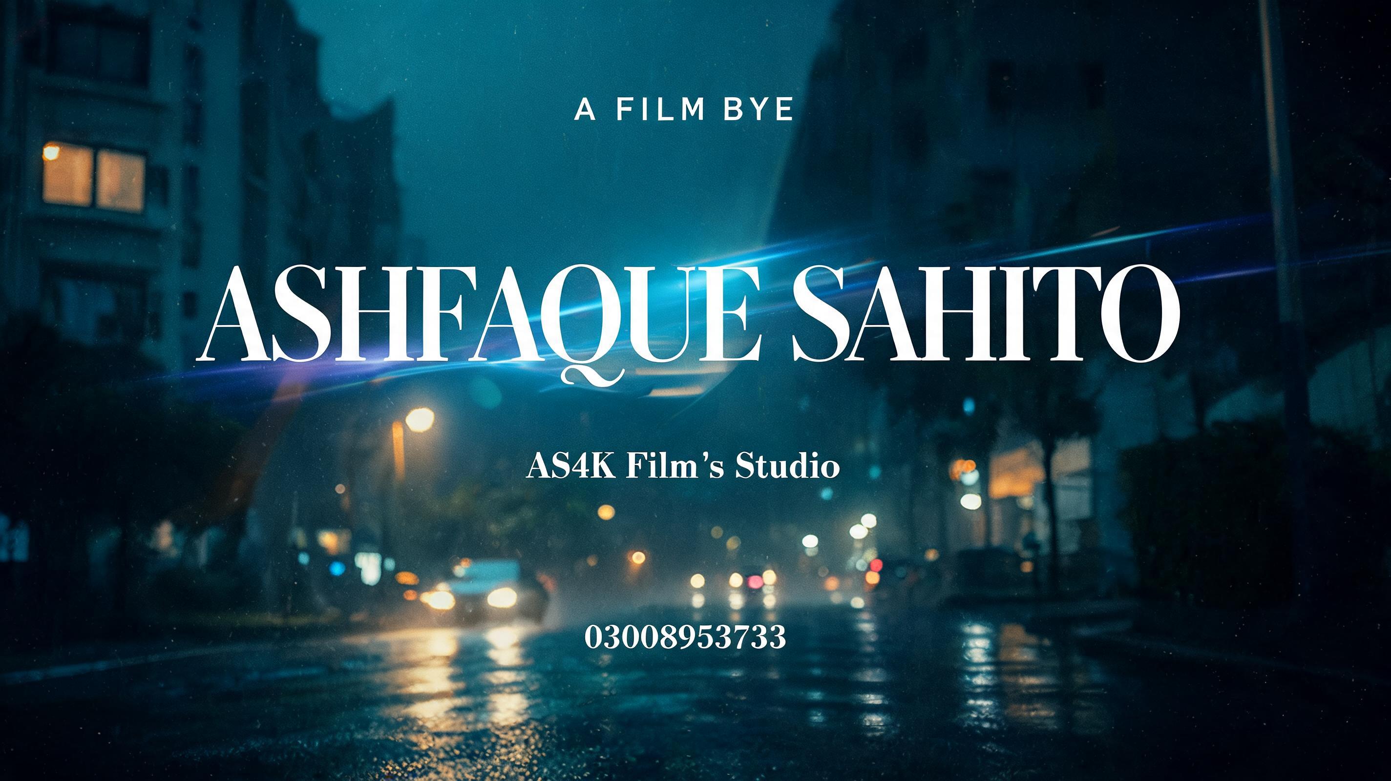 "A FILM BYE
ASHFAQUE SAHITO
AS4K Film's Studio
03008953733" — Cinematic Netflix | AI Text Effect Generator