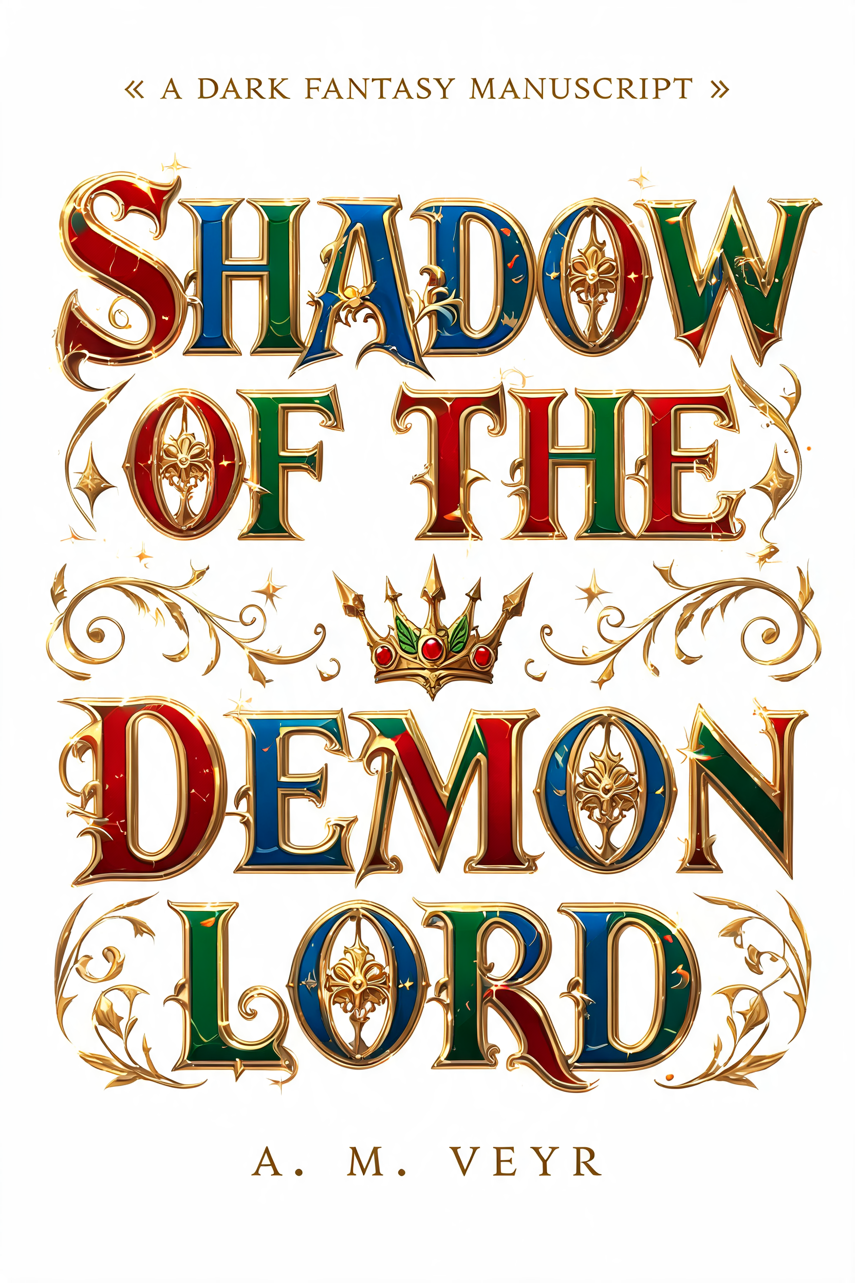 "SHADOW OF THE
DEMON LORD
A DARK FANTASY MANUSCRIPT
A. M. VEYR" — Medieval | AI Text Effect Generator