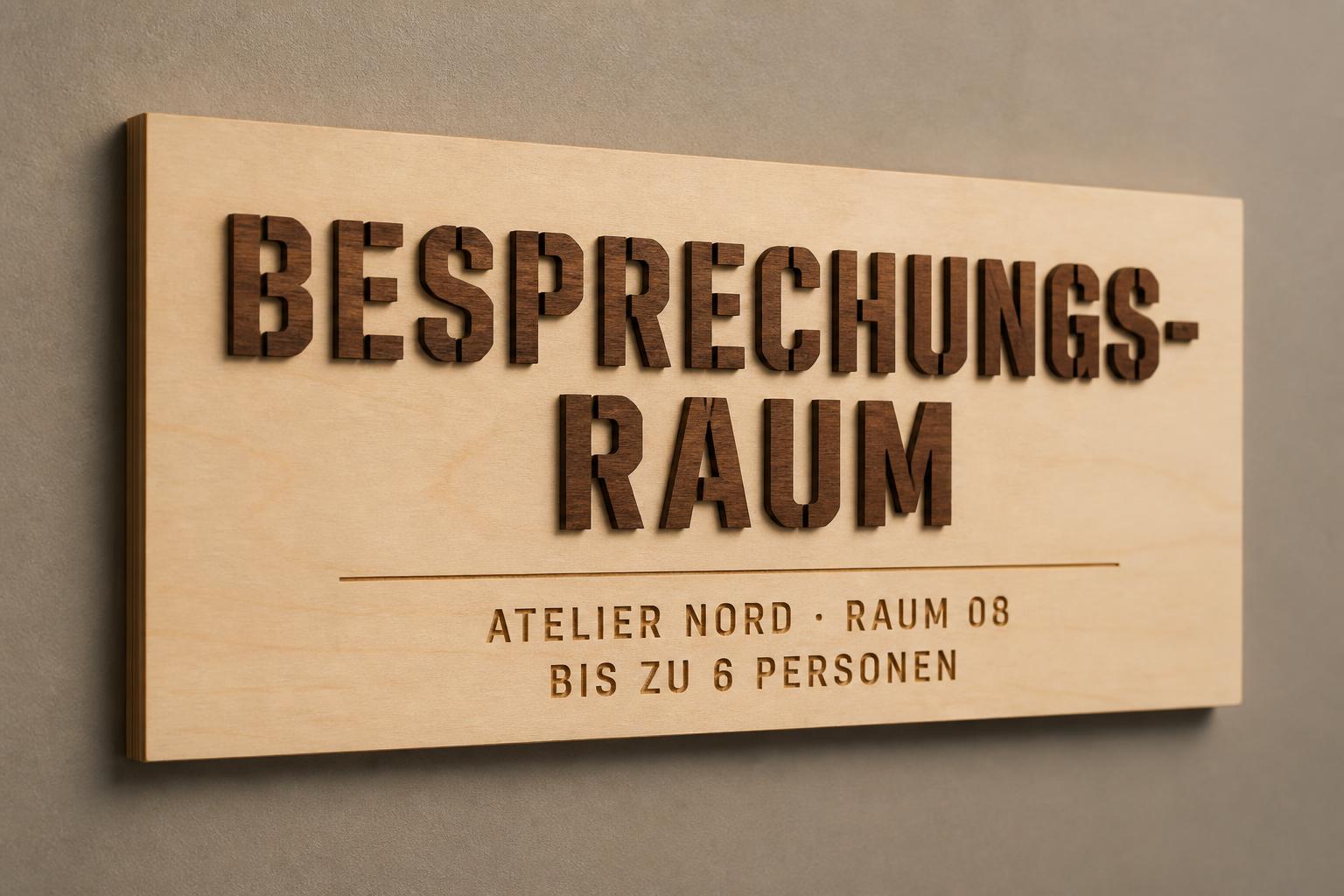 BESPRECHUNGS-
RAUM
ATELIER NORD · RAUM 08
BIS ZU 6 PERSONEN