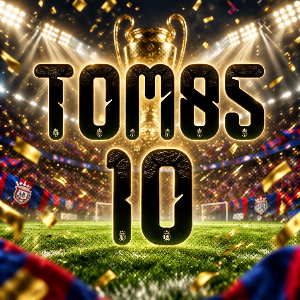 "TOMAS 10" — Sports Football | AI Text Effect Generator