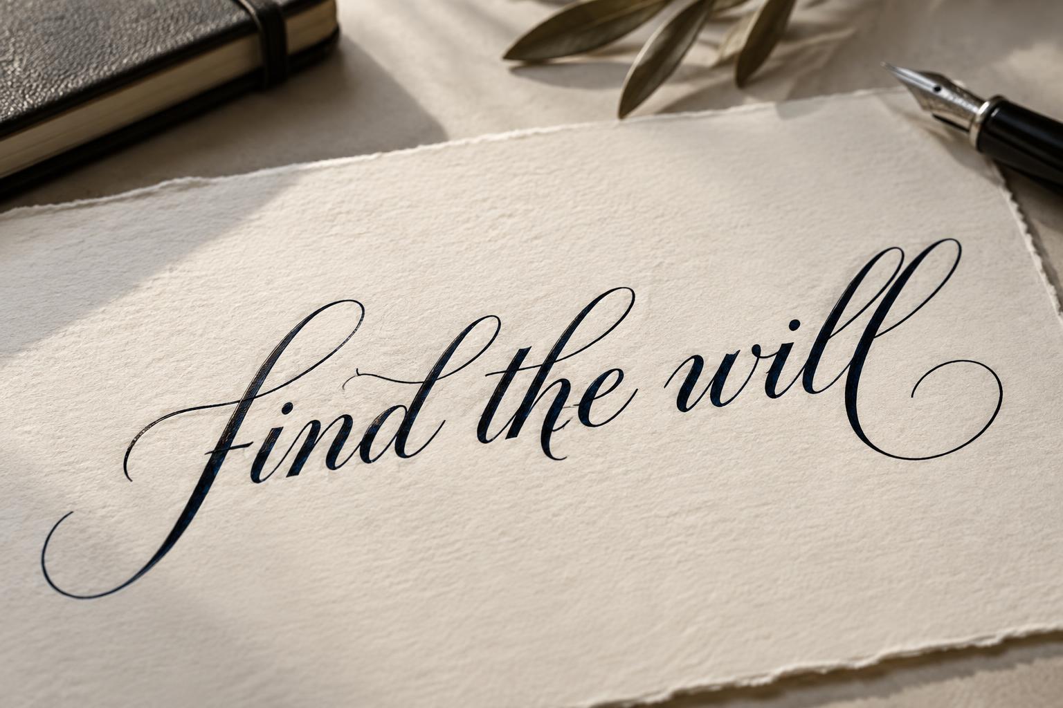 find the will