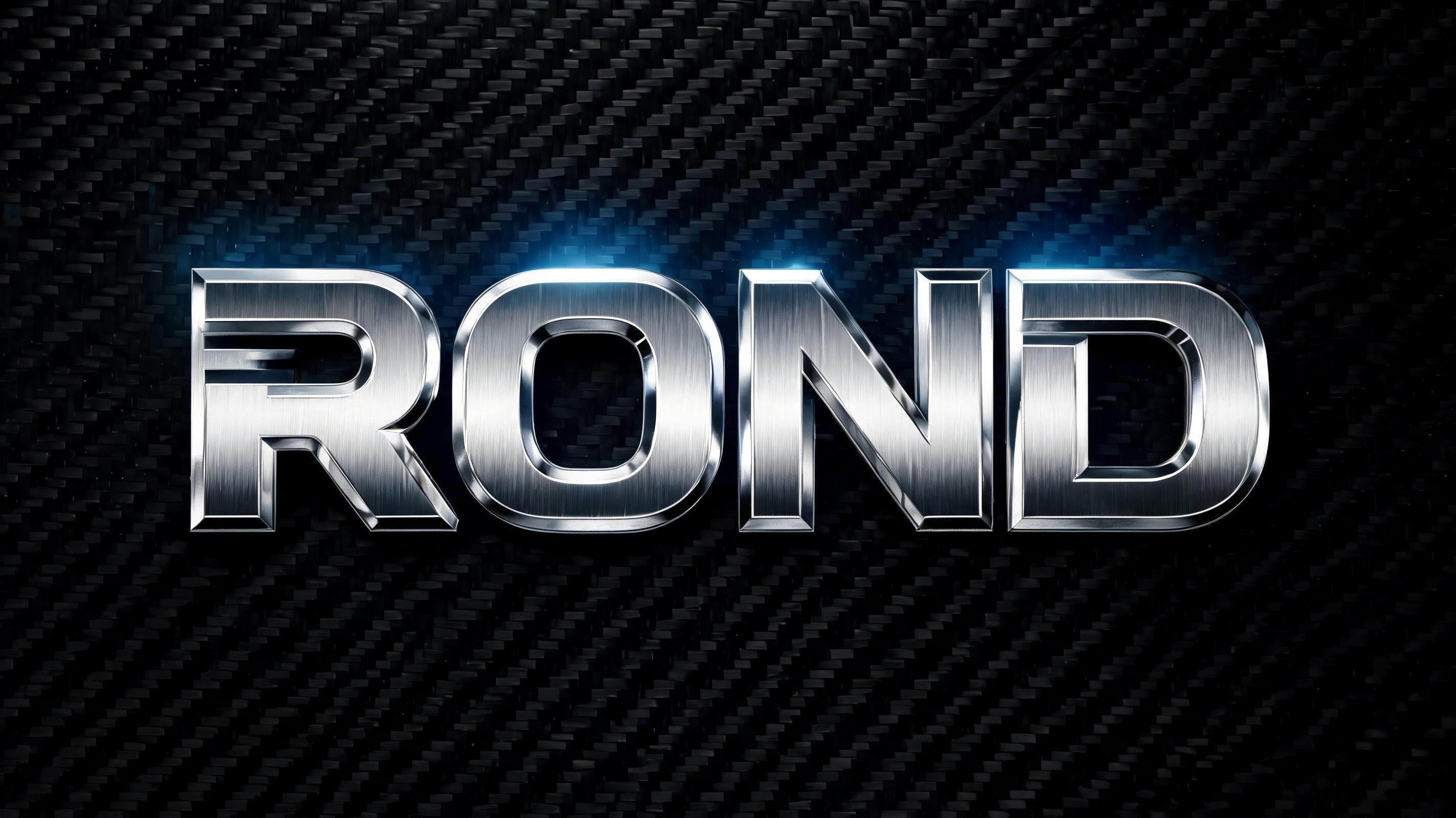 "ROND" — Chrome Metal 3d | AI Text Effect Generator