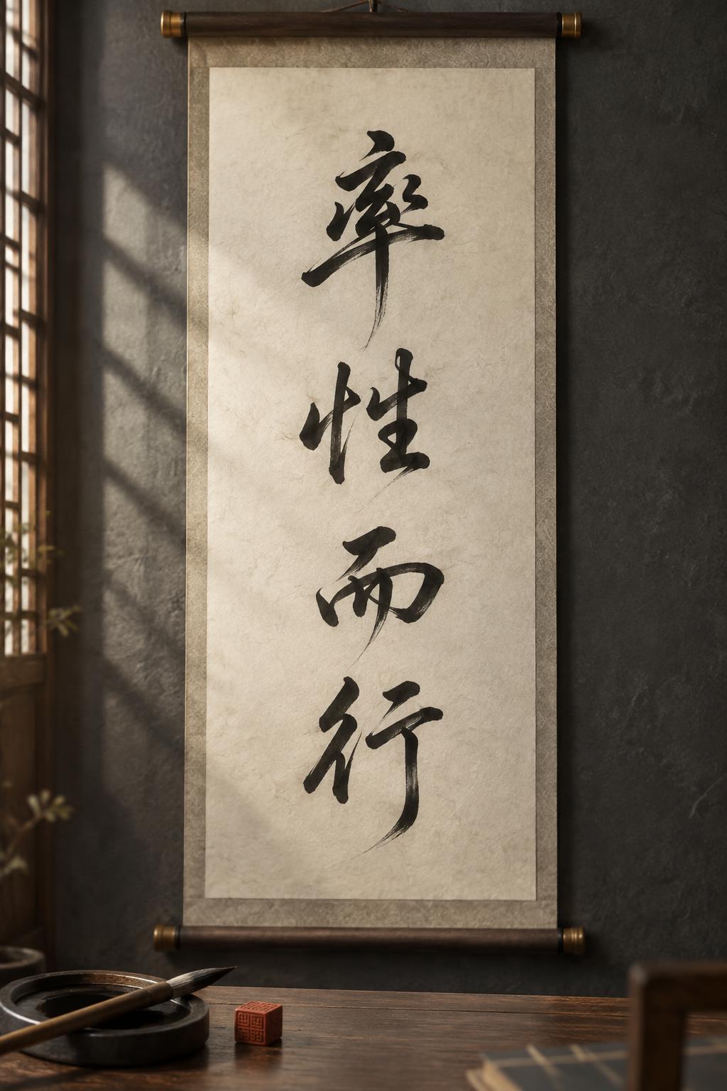 "率性而行" —  | AI Text Effect Generator
