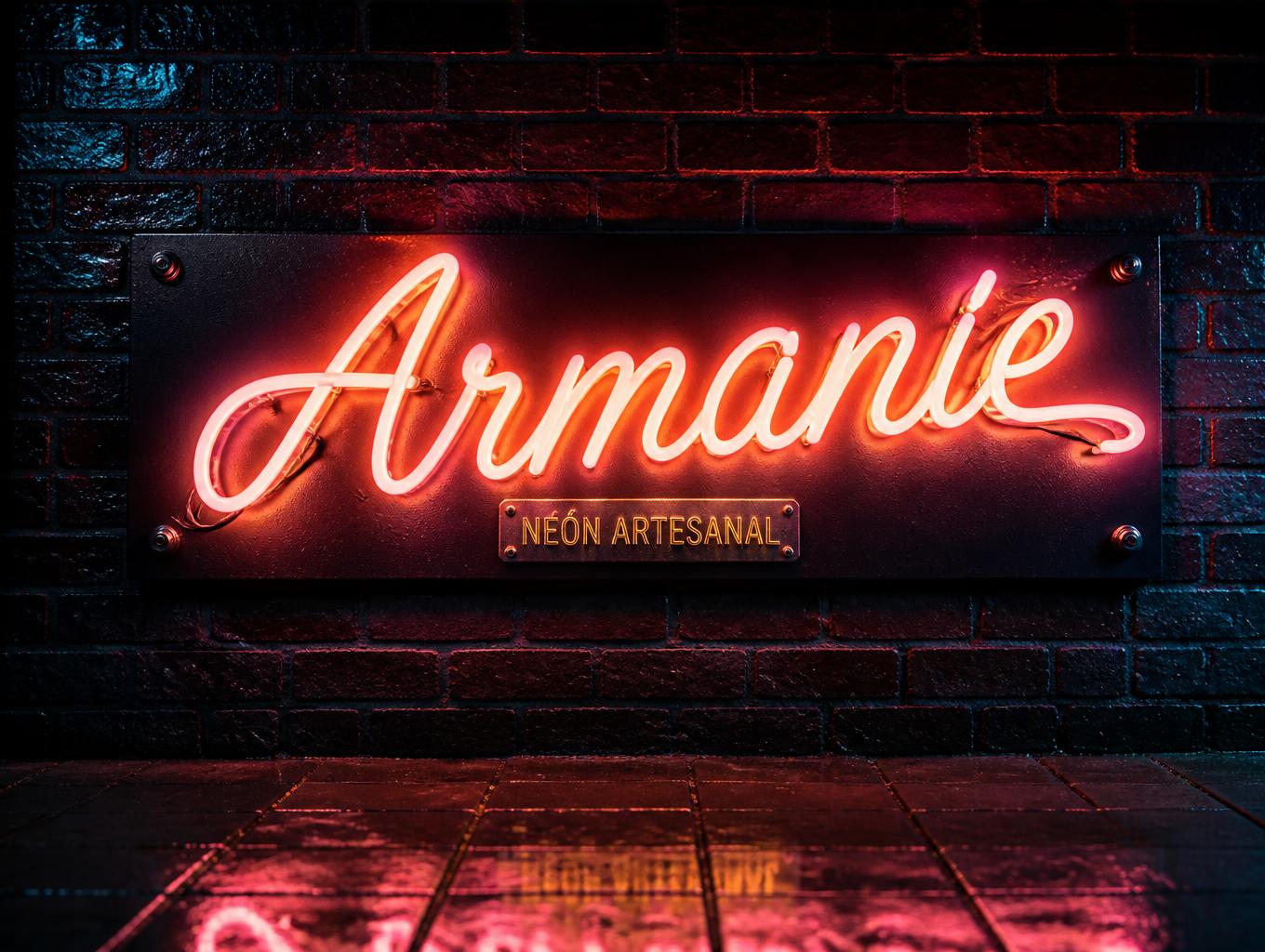 "Armanie
NEÓN ARTESANAL" — Neon Sign | AI Text Effect Generator