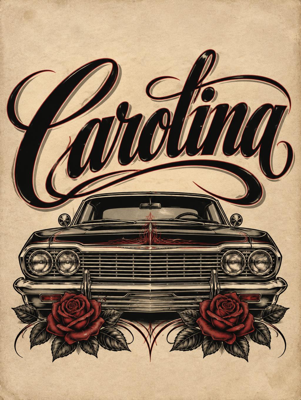 "Carolina" — Chicano | AI Text Effect Generator