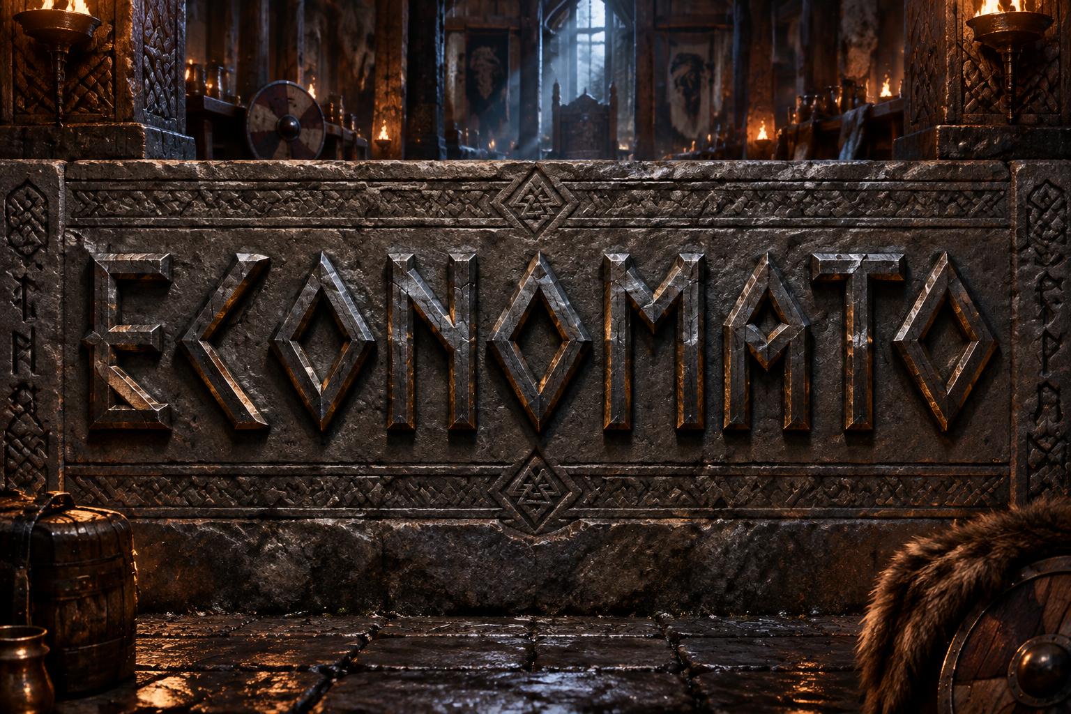 "ECONOMATO" — Viking | AI Text Effect Generator