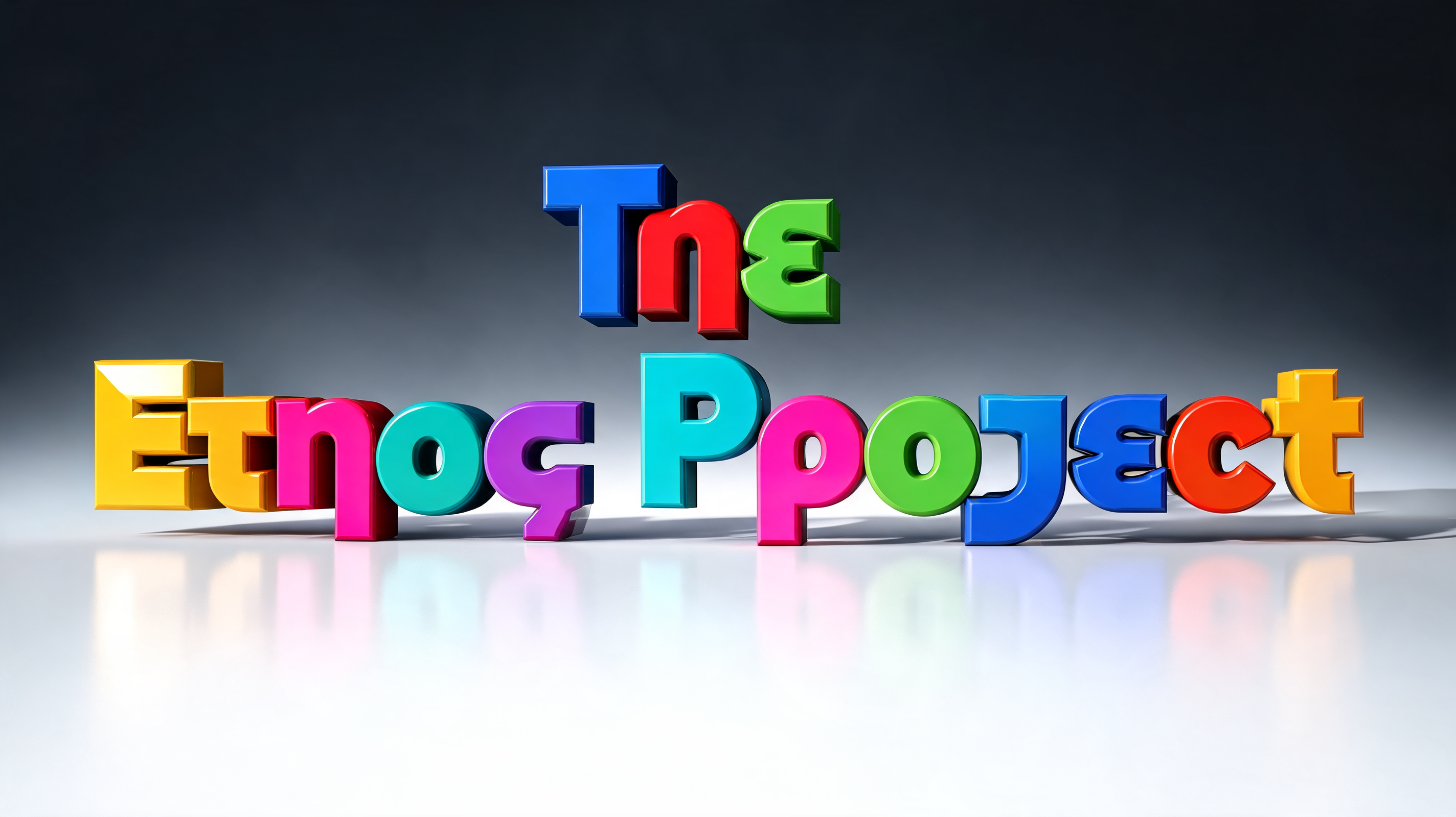 "Τηε Ετηος Ρροϳεϲτ" — 3d Bold | AI Text Effect Generator