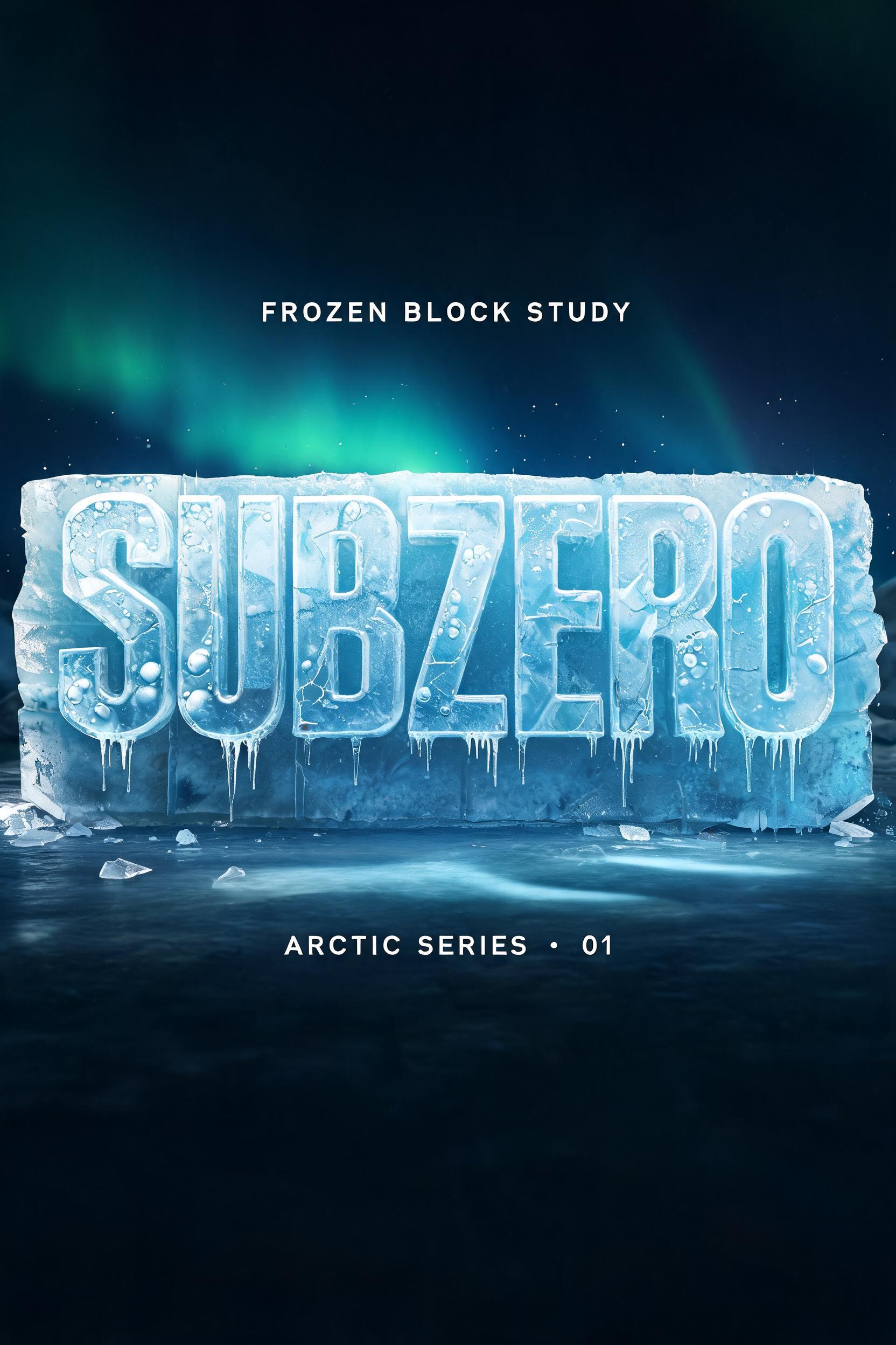 "Make me thick ice letters that say SUBZERO carved from a frozen block" — Glass Frozen | AI Text Effect Generator