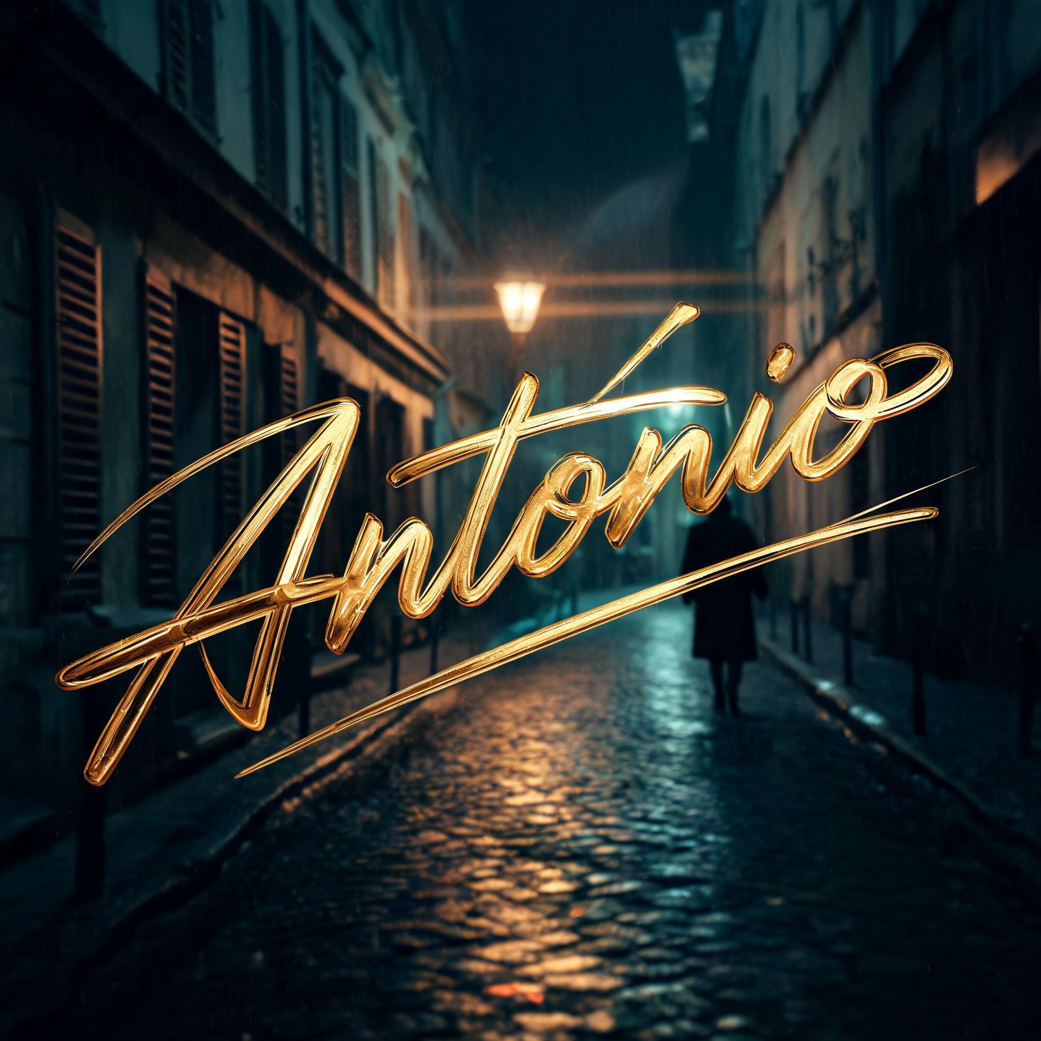 "Antonio" — Cinematic | AI Text Effect Generator