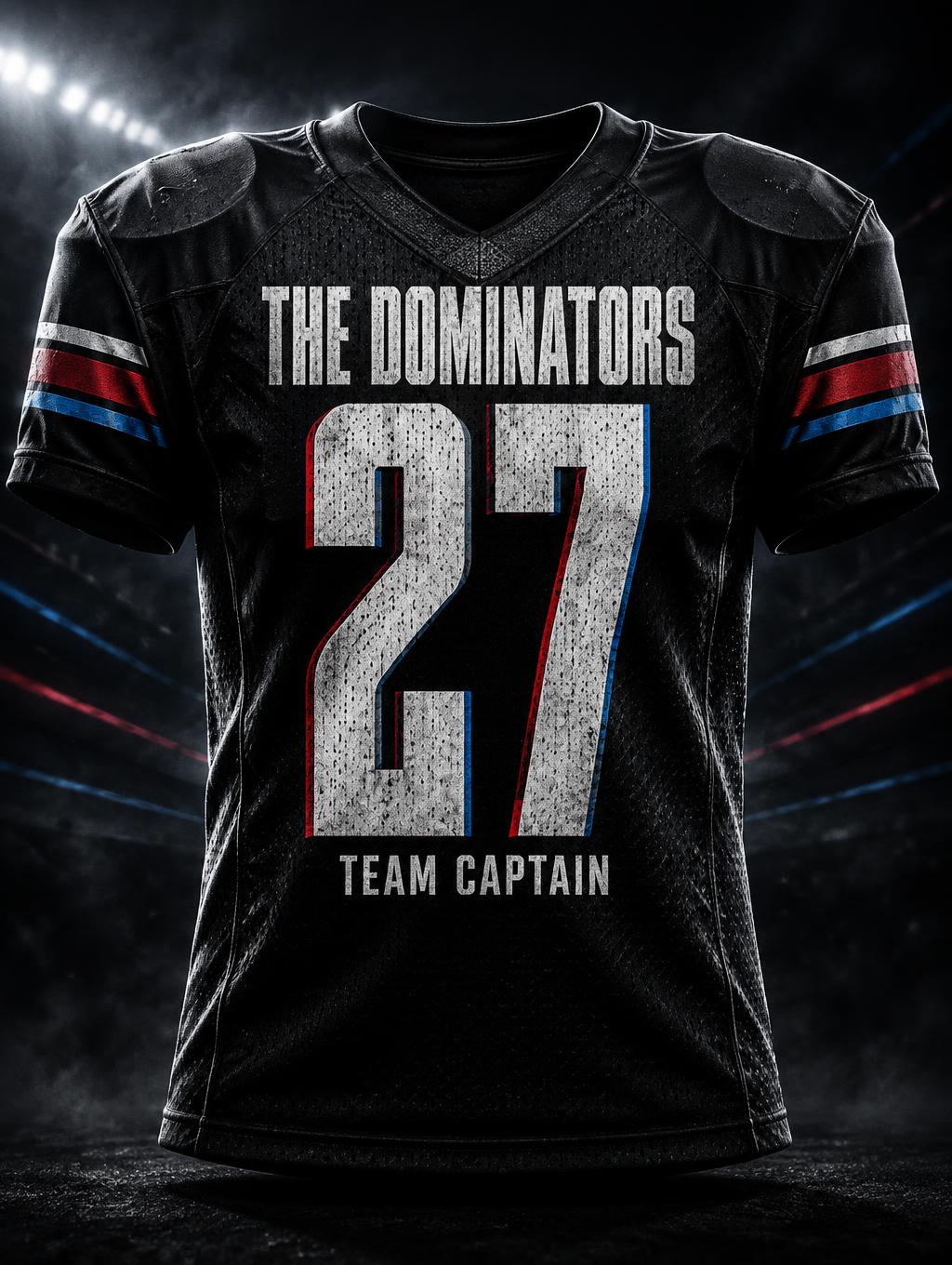 "27
THE DOMINATORS
TEAM CAPTAIN" — Sports | AI Text Effect Generator