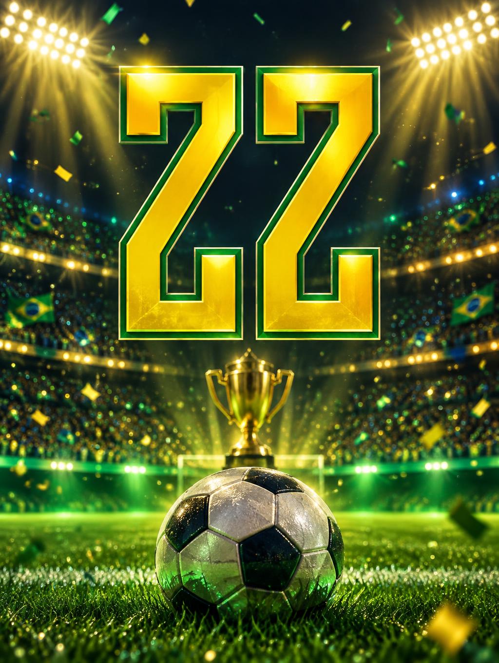 "22" — Sports Football | AI Text Effect Generator