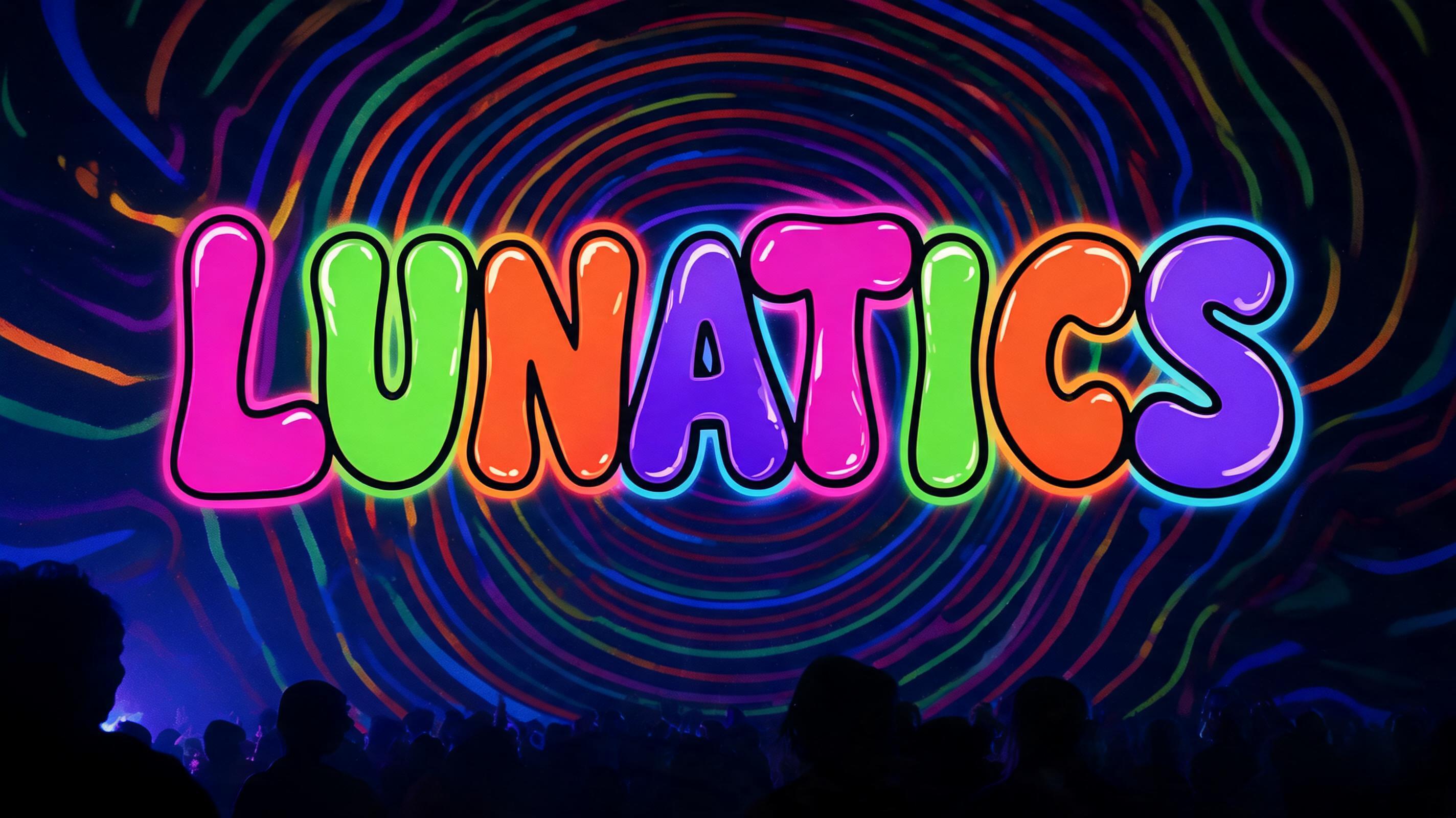 "LUNATICS" — Psychedelic | AI Text Effect Generator