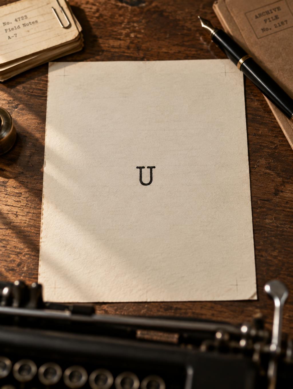 "U" —  | AI Text Effect Generator