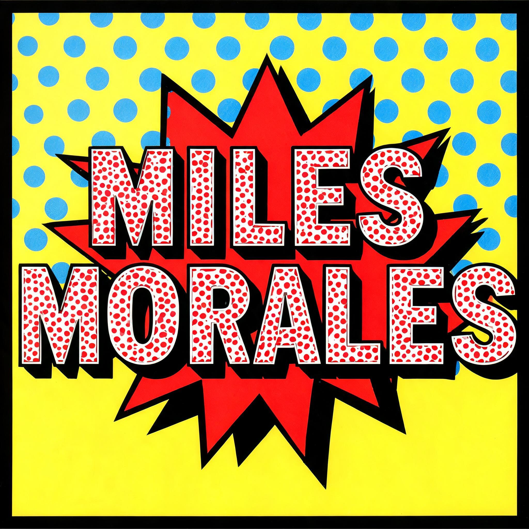 "MILES MORALES" — Pop Art | AI Text Effect Generator