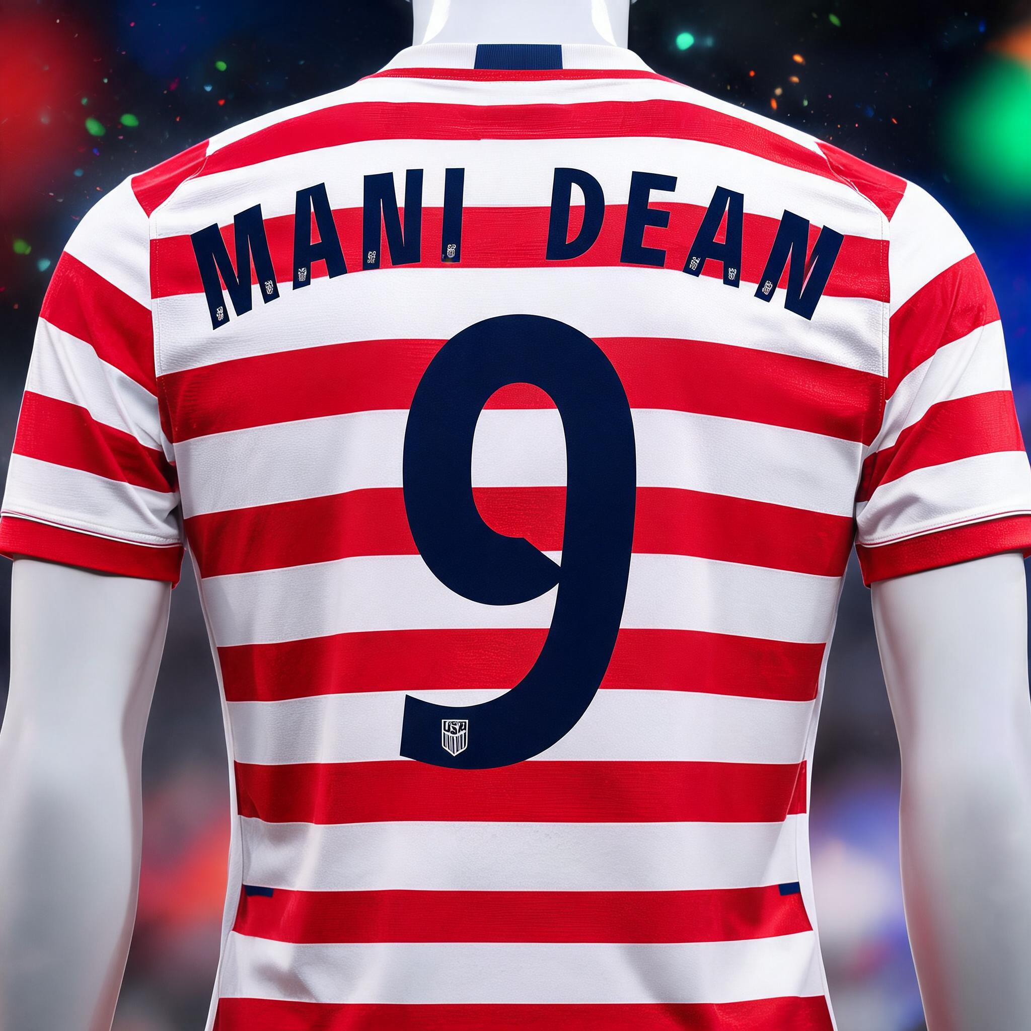 "MANI DEAN
9" — Sports Football | AI Text Effect Generator