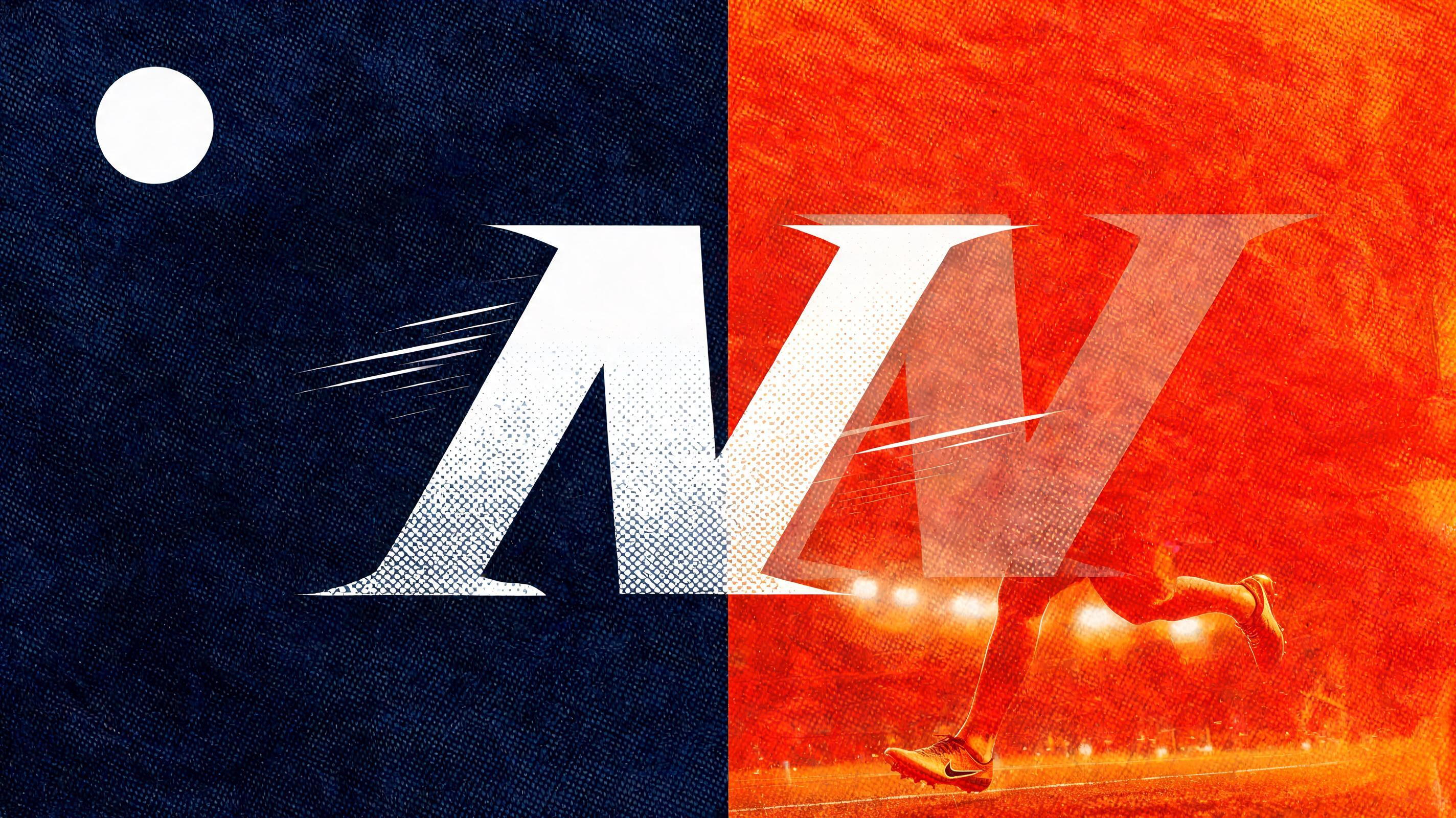 "N" — Sports text effect
