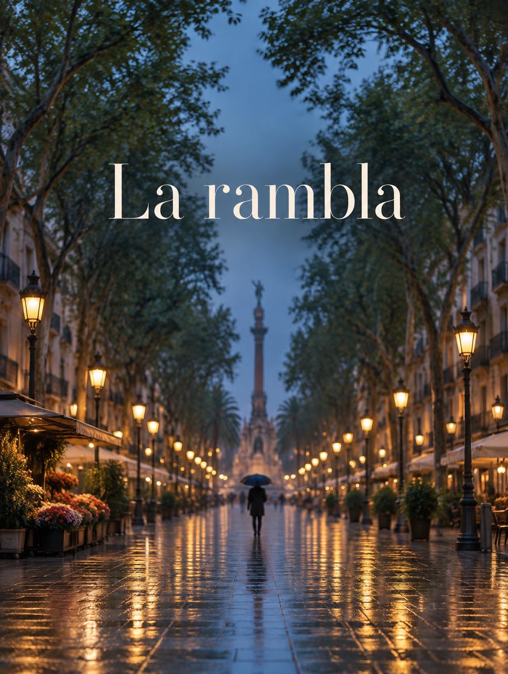"La rambla" —  | AI Text Effect Generator