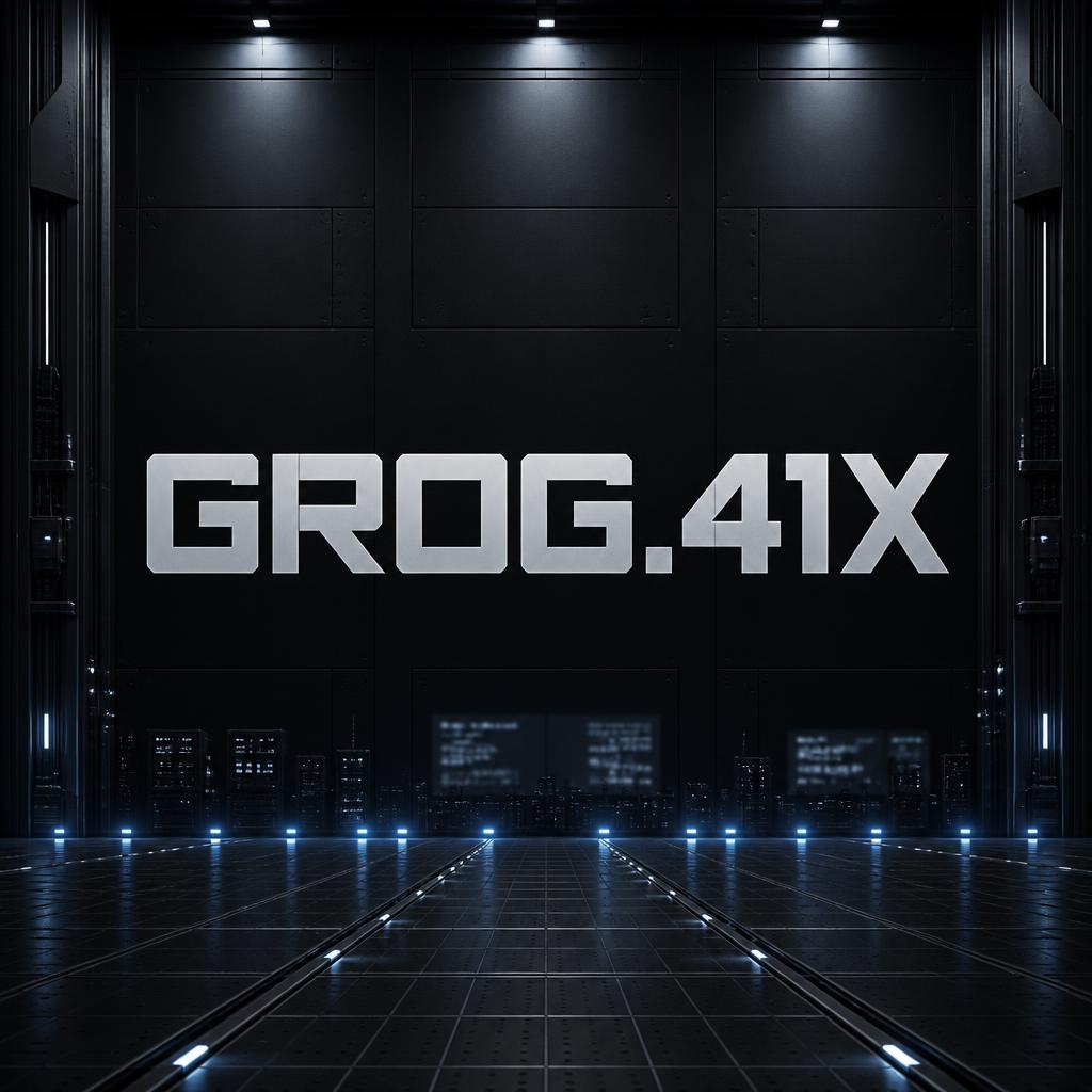 "GROG.41X" —  | AI Text Effect Generator