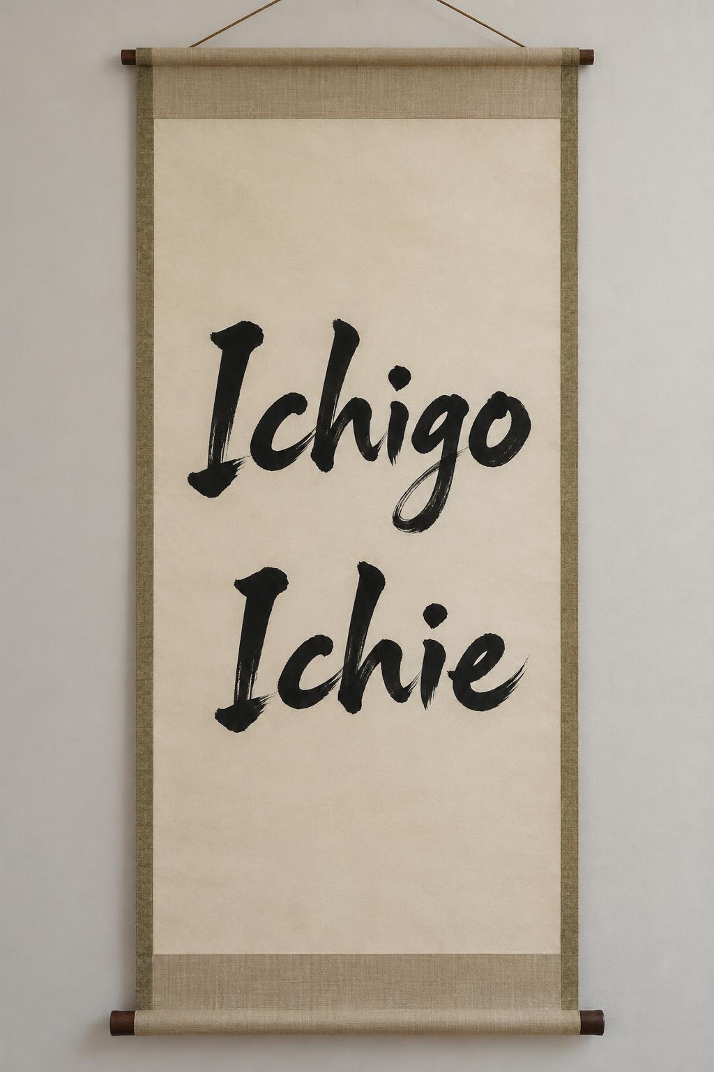 "Ichigo Ichie" — Brush Japanese Ink | AI Text Effect Generator