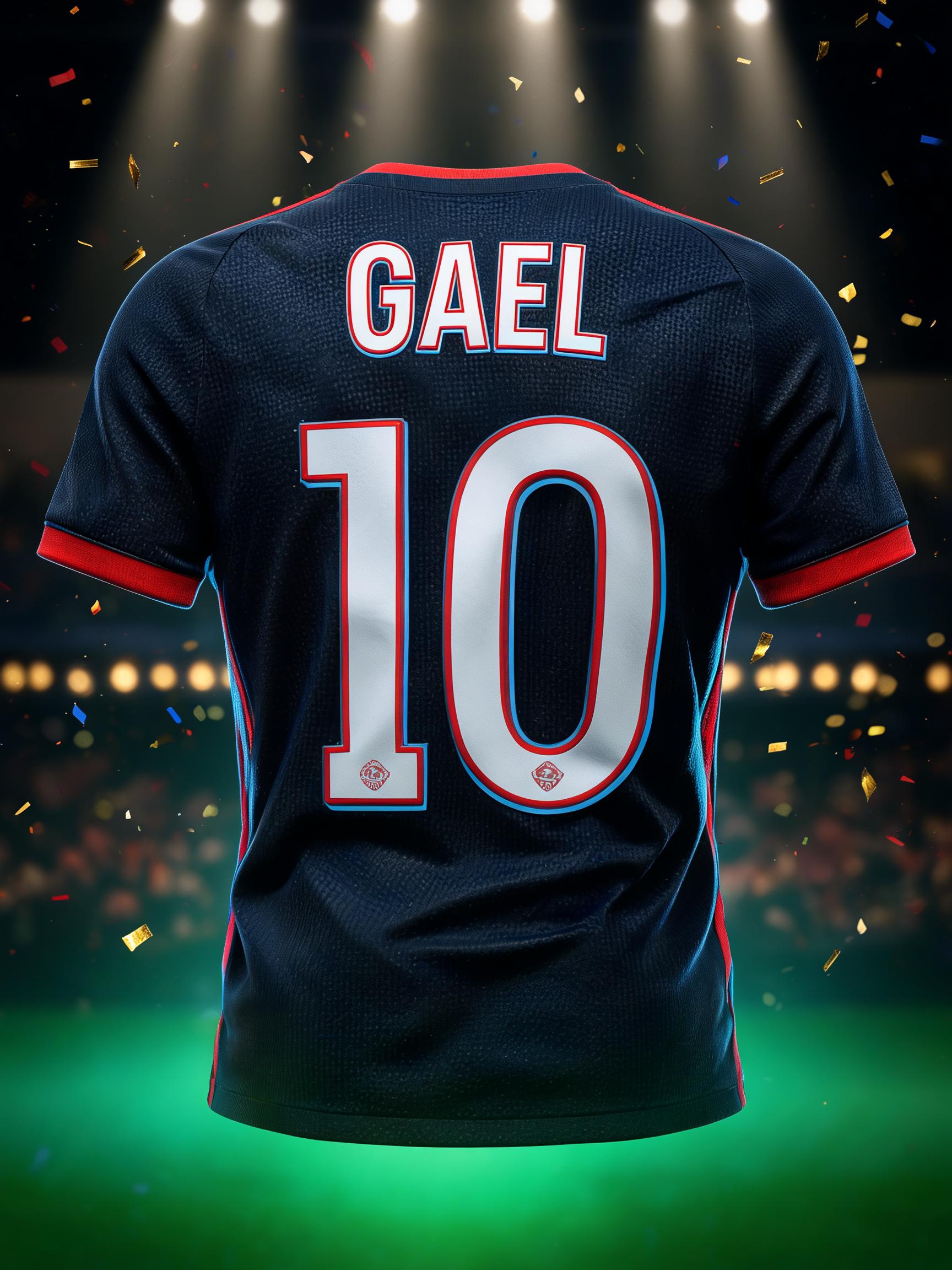 "Hazme letras de camiseta de fútbol que diga Gael" — Sports Football | AI Text Effect Generator