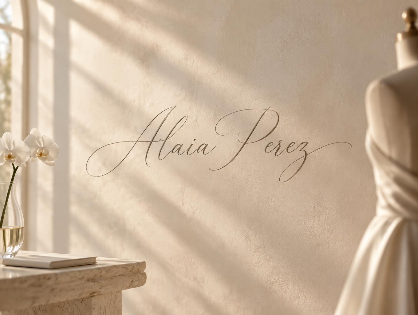 "Alaia Perez" —  | AI Text Effect Generator