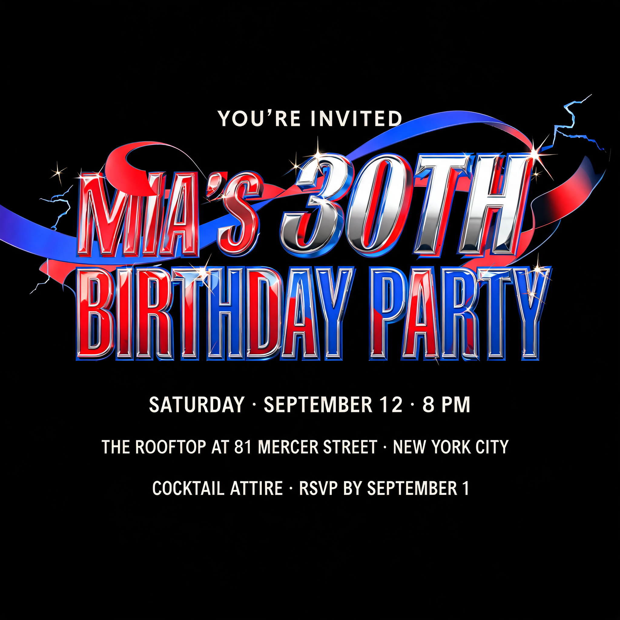 "BIRTHDAY PARTY" — Spider Hero text effect