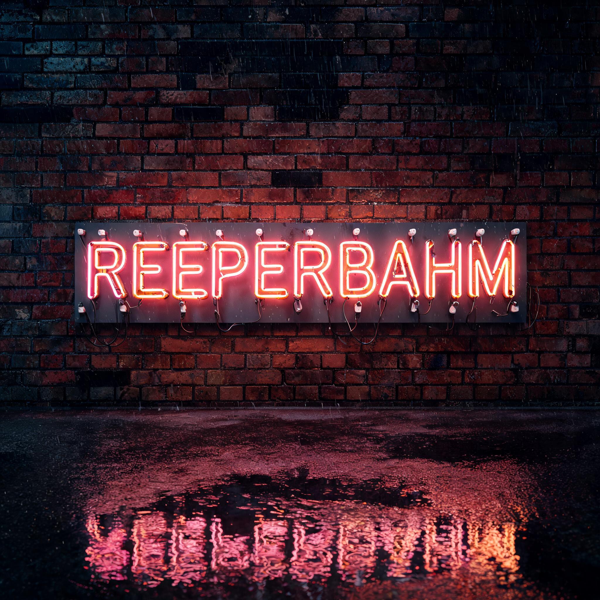 "Reeperbahm" — Neon Sign | AI Text Effect Generator