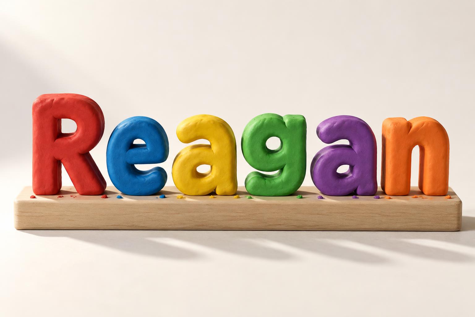 "Reagan" — 3d Bold | AI Text Effect Generator