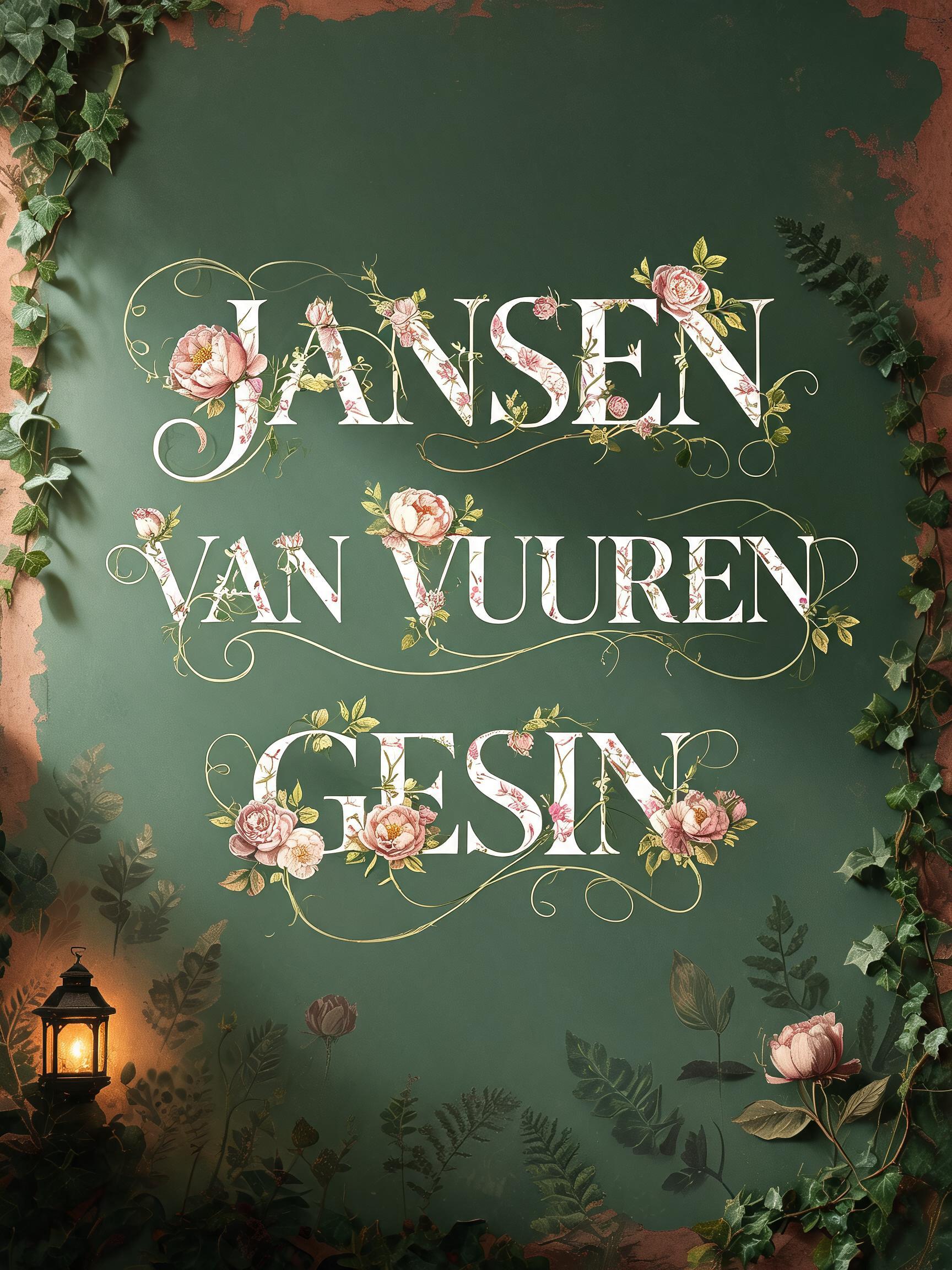 "Jansen
Van Vuuren
Gesin" —  text effect