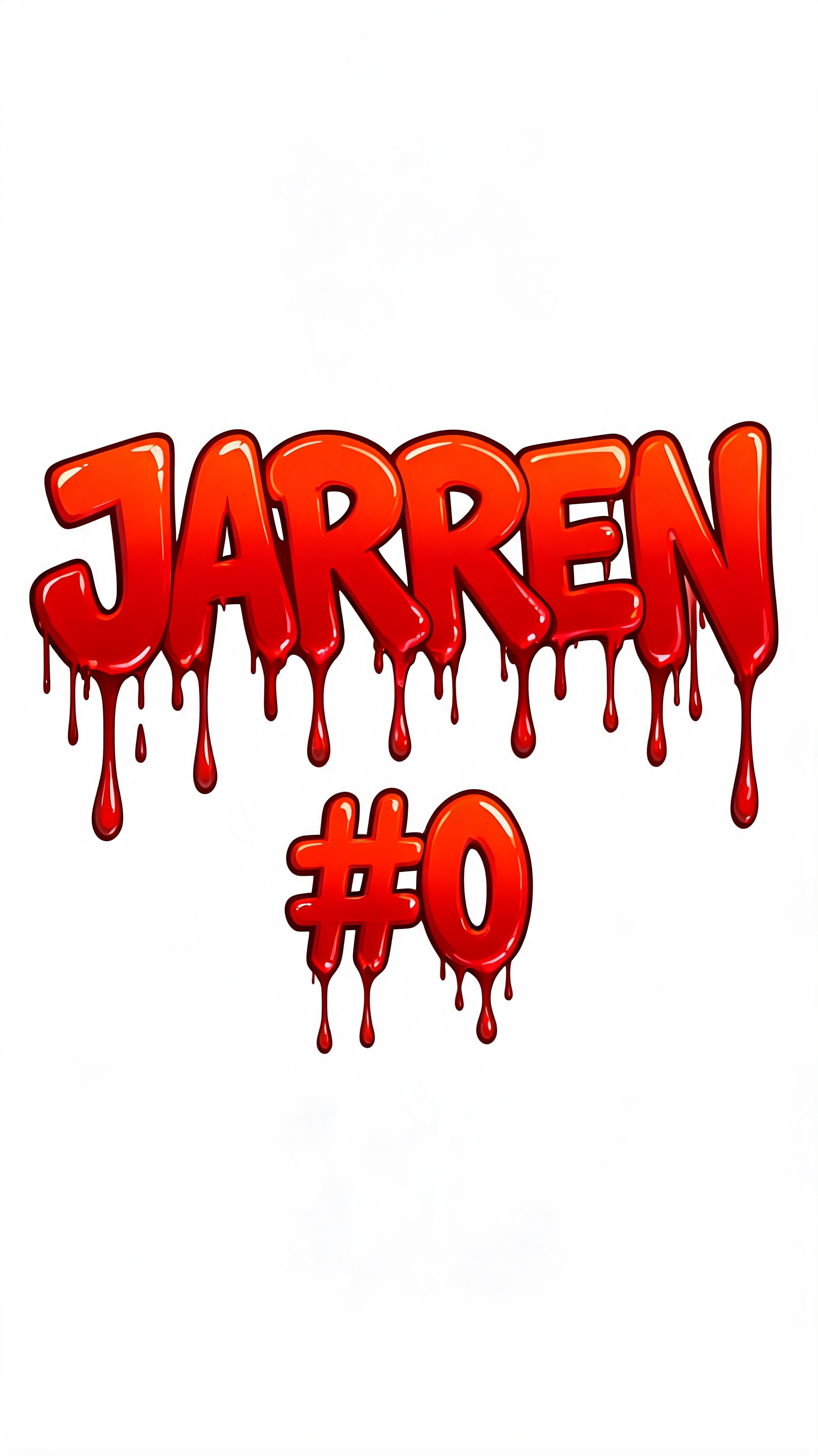 "JARREN 
    #0" — Drip Font | AI Text Effect Generator